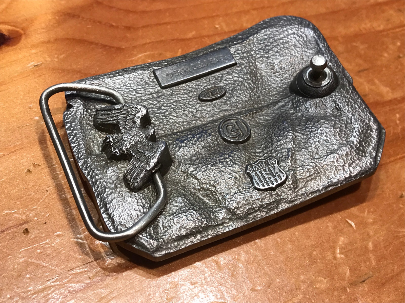 VINTAGE 1994 C&L INC. SHEET METAL WORKER HVAC DUCTWORK BELT BUCKLE