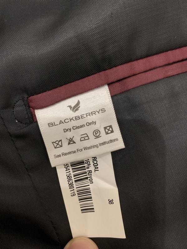 Men’s BlackBerry Blazer Grey 38 / M / 46