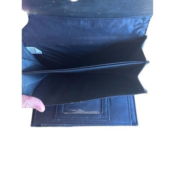 Vintage Wear Collection Striped Checkbook wallet