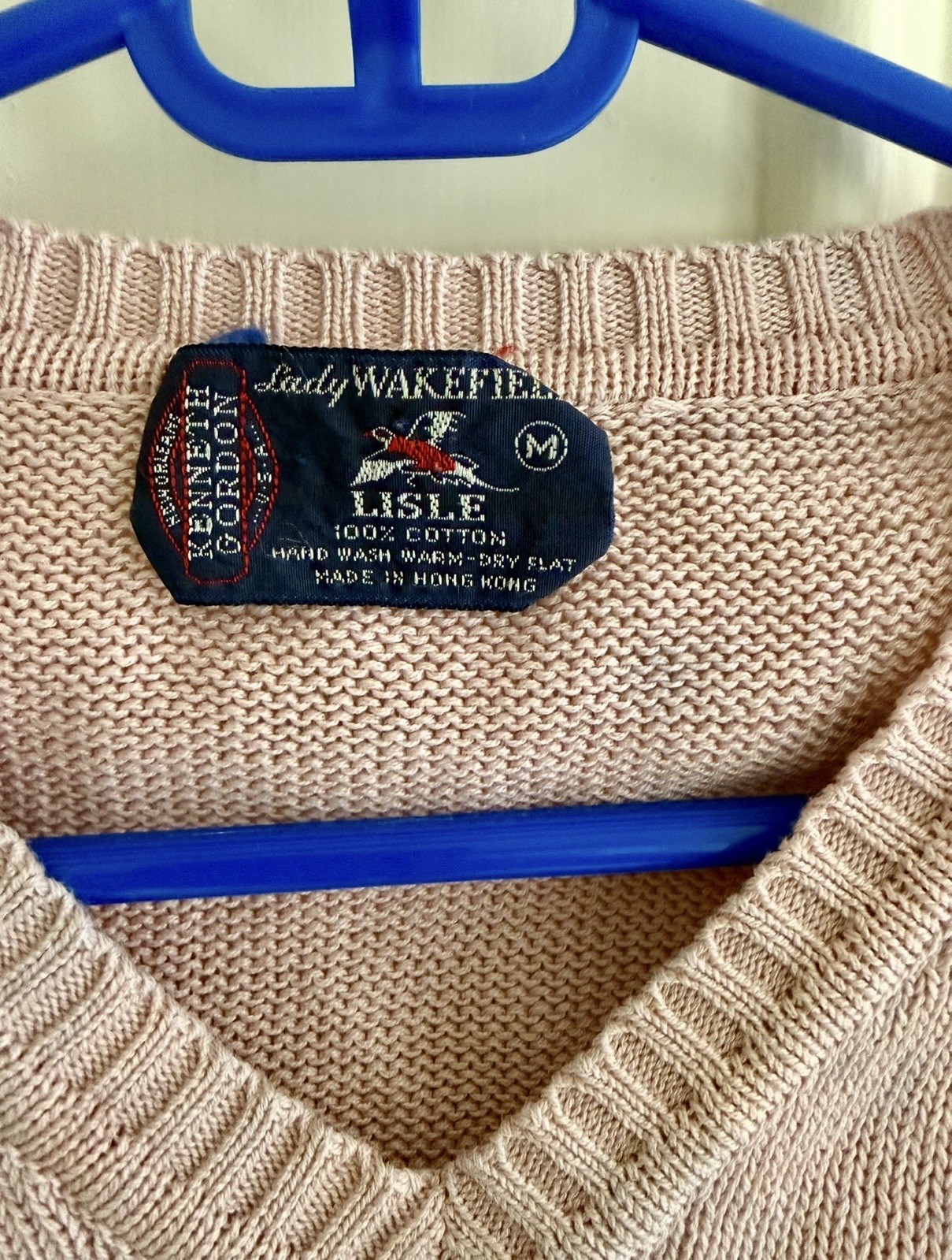 80s Vintage Wakefield Sweater Vest M Embroidered Tennis USA 100% Cotton