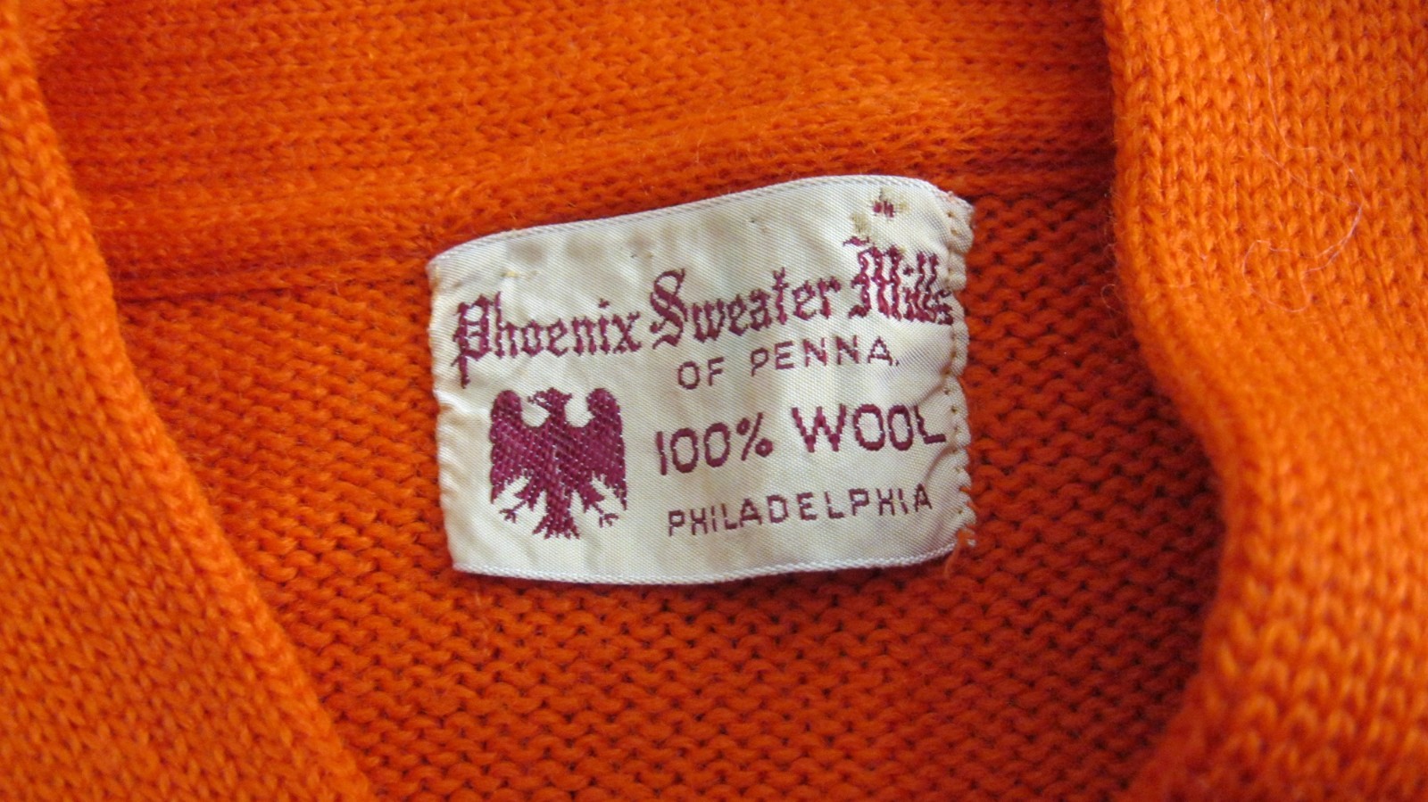 Vintage Cheerleader Sweater 1955 Phoenix Sweater Mills