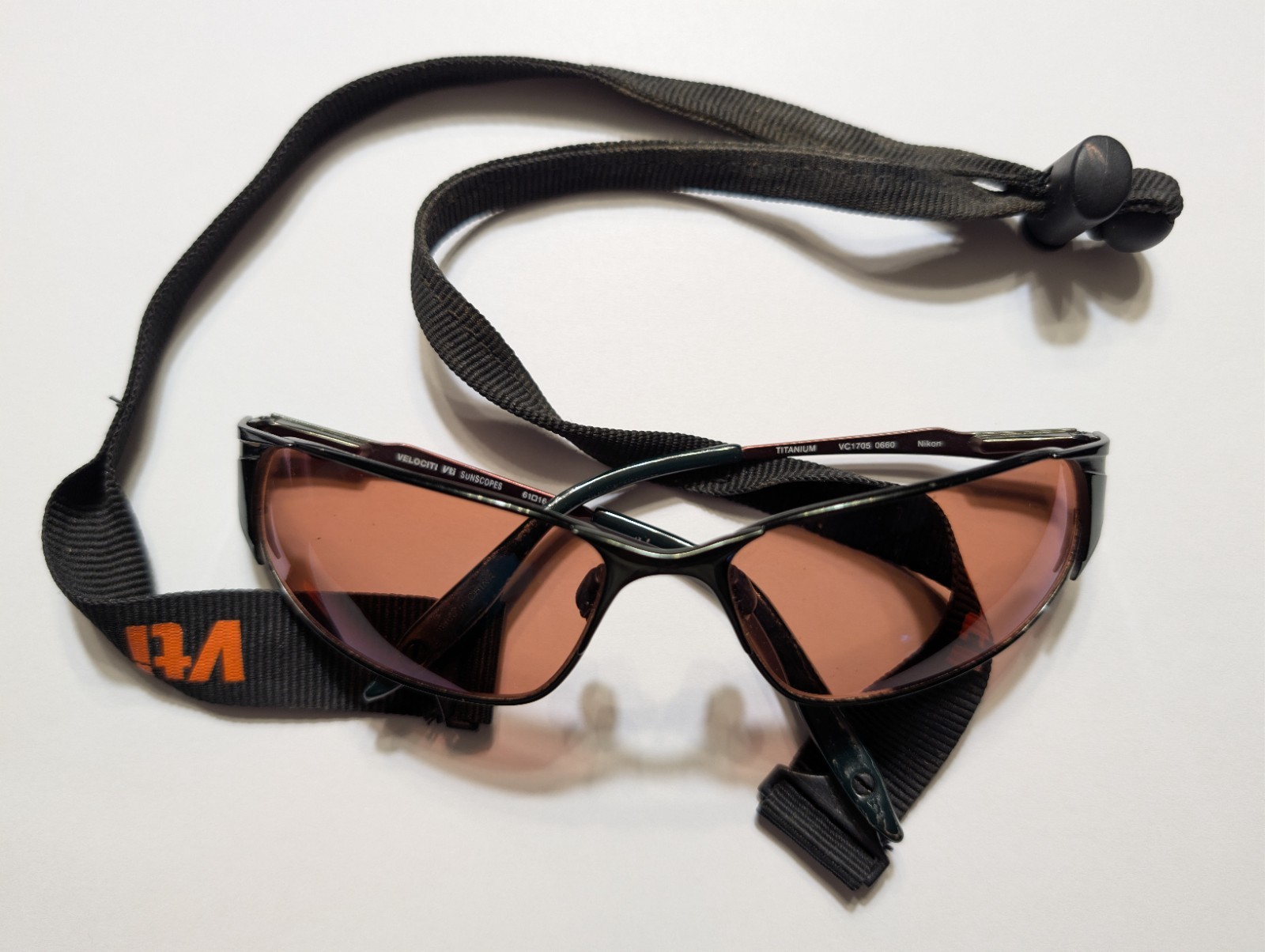 NIKON Velociti Sunscopes ROSE/Green Sunglasses Titanium Frames VC1705