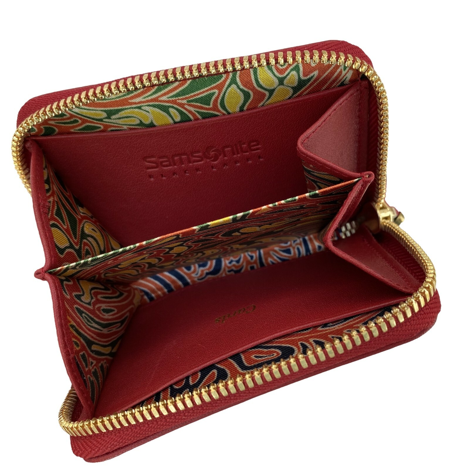 Exclusive Samsonite BLACK LABEL RESORT Collection Coin Purse Leather Red