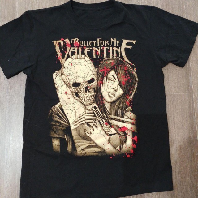 Bullet for My Valentine Black T-Shirt Cotton Unisex MO071 FREE SHIPPING