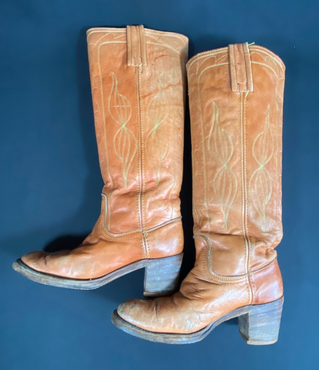 VTG FRYE Campus Stitched Boots Women’s Size 5.5B USA 1970s Black Label