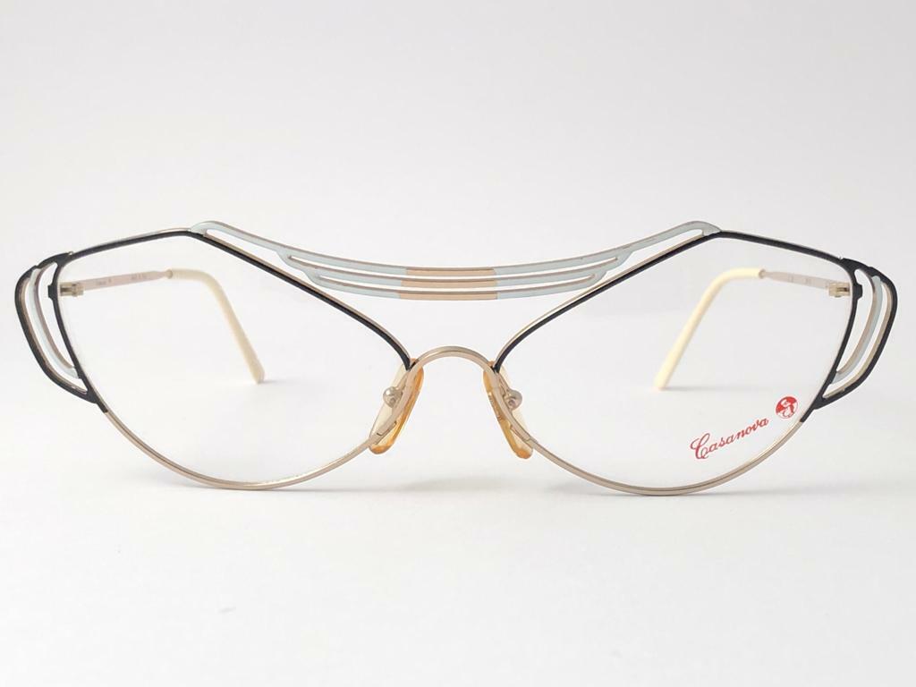 VINTAGE RARE CASANOVA AVANTGARDE LC9 RX LENS SUNGLASSES 80’S ITALY
