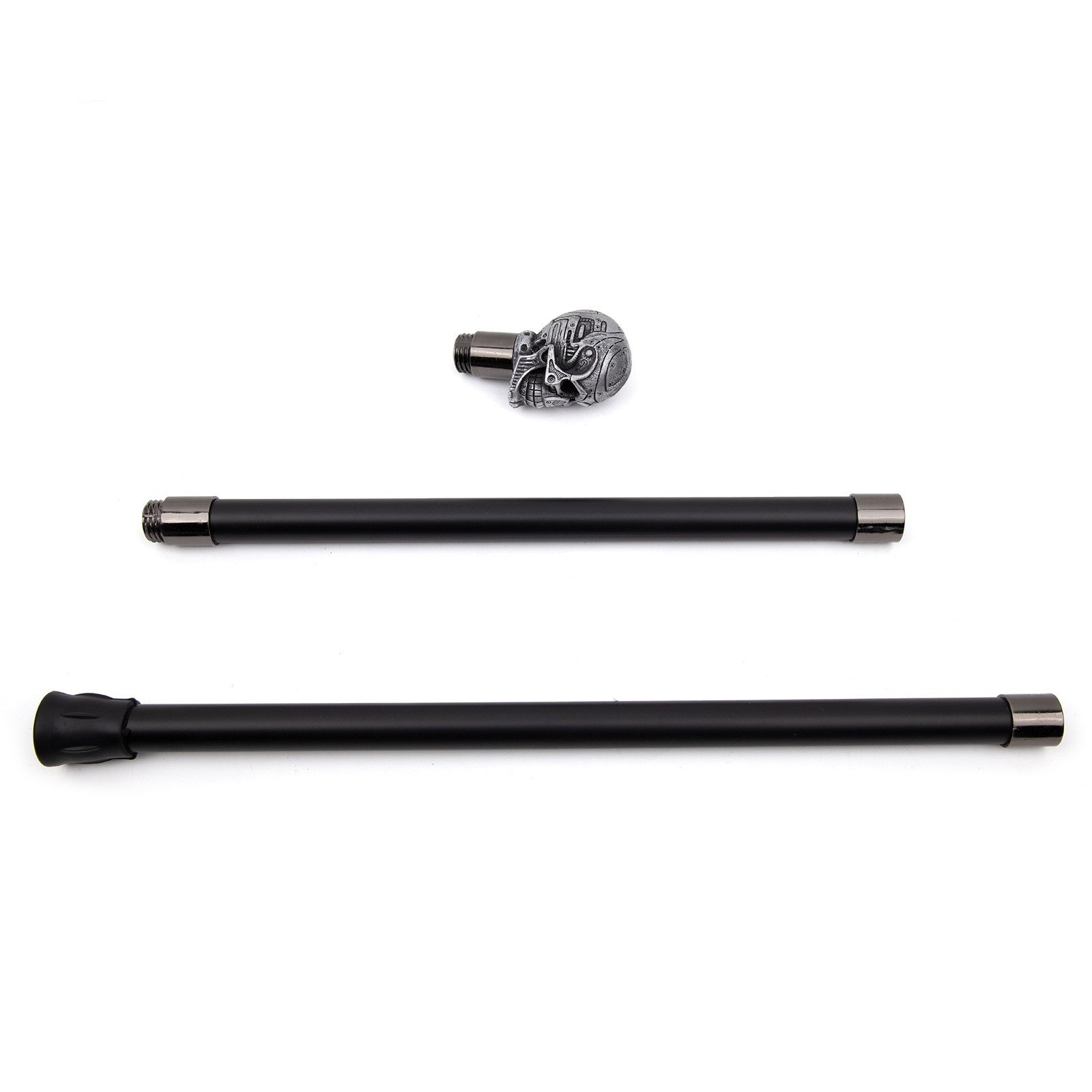 Mechanical Skull Resin Hiking Cane British Luxury Cool Walking Stick For Young