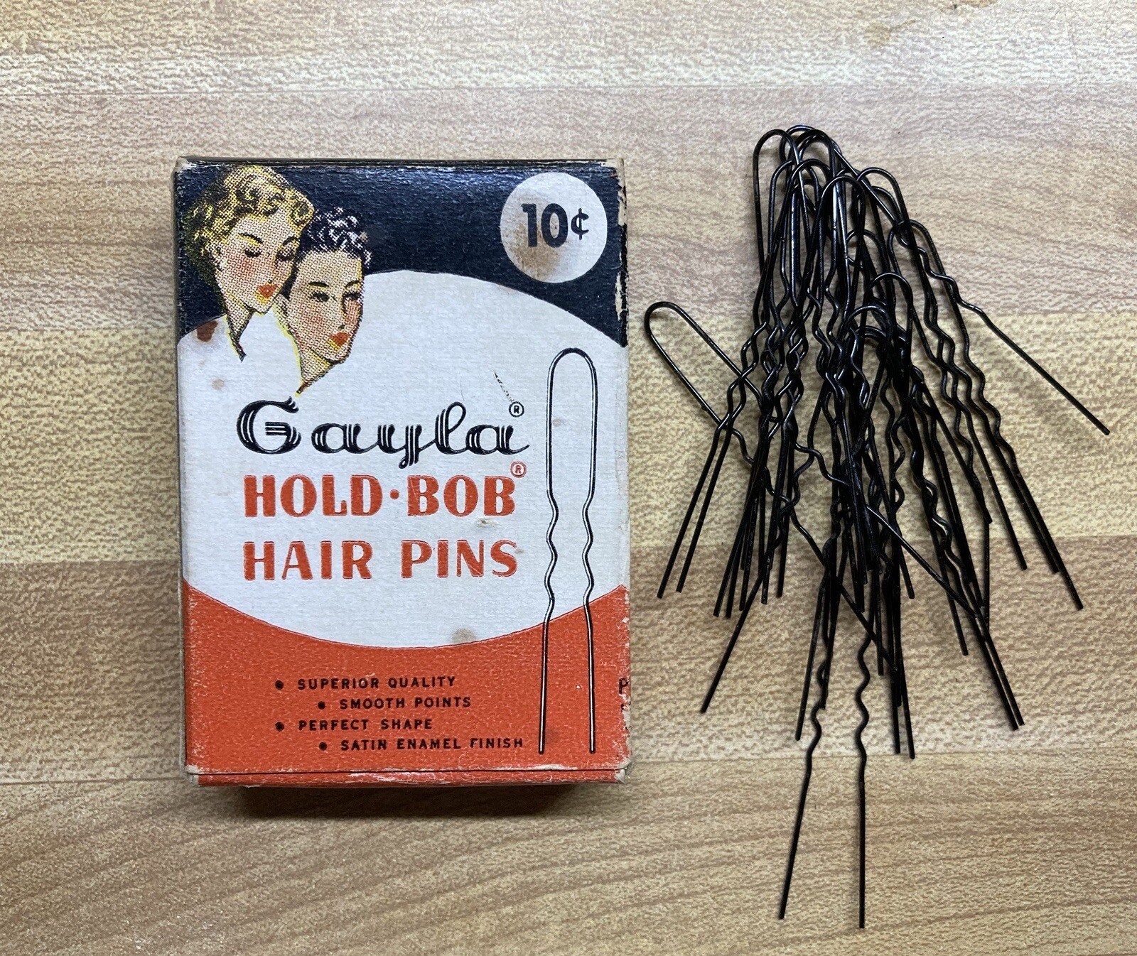 Vintage Gayla Hair Pins 1956 Gaylord Products Inc. Chicago IL USA