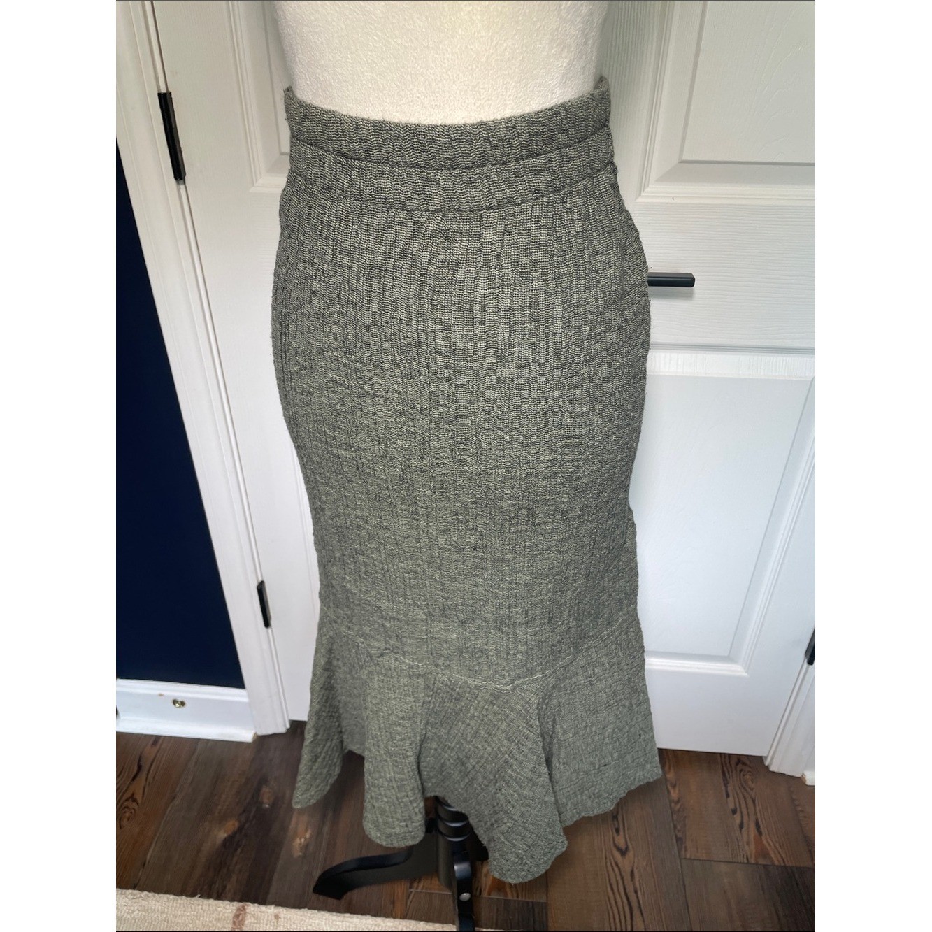 Vintage Boutique Sues Two Piece Cotton Dress Oversized Top Mermaid Skirt