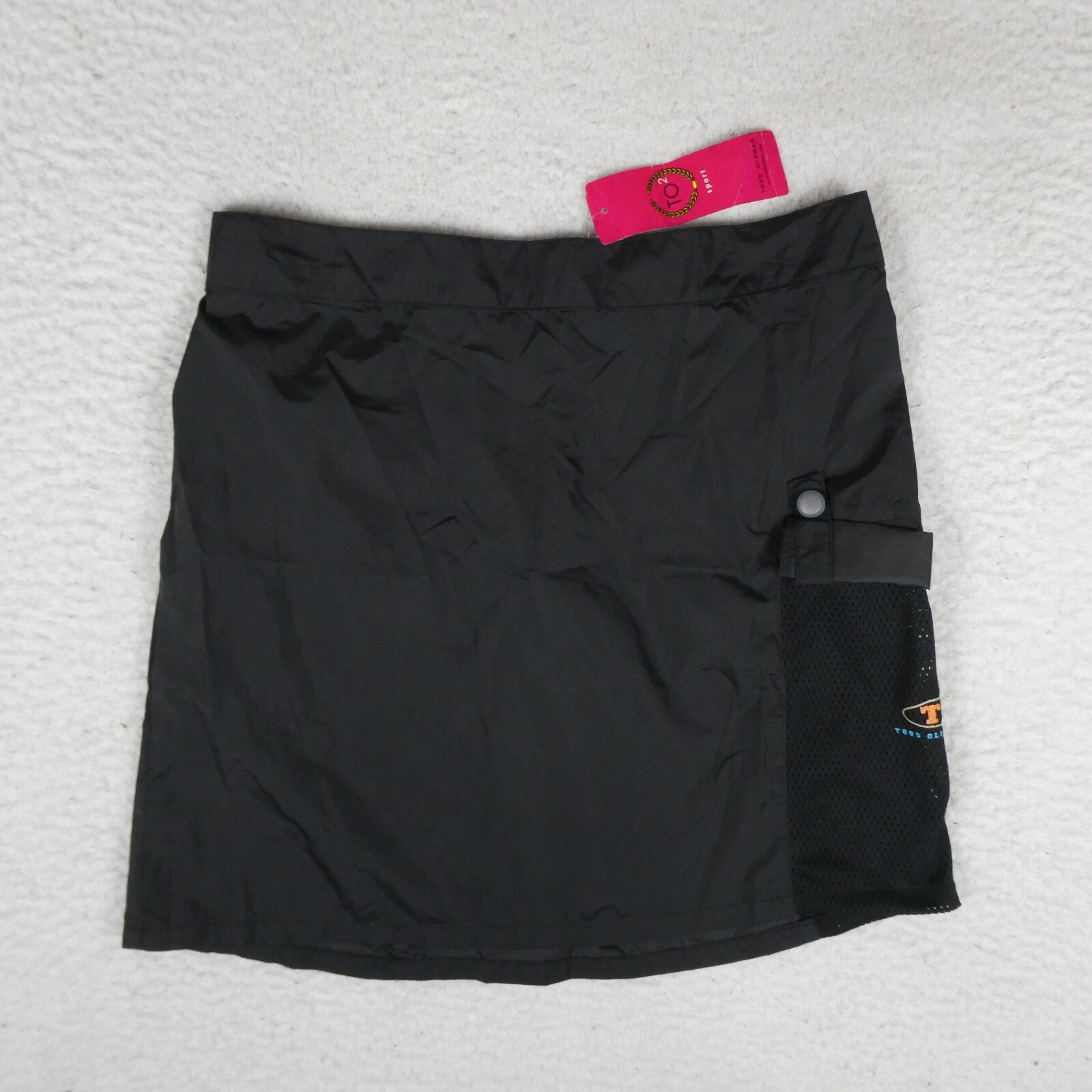 Vintage Todd Oldham Sport Skirt Women Size M Black Camp TO2