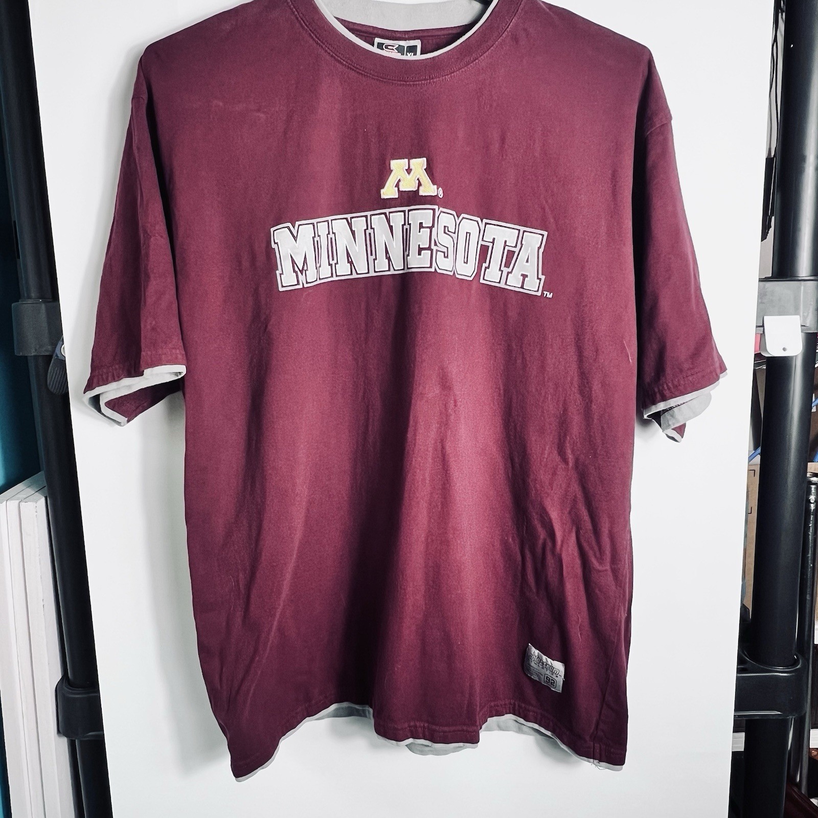 Vintage Colosseum Athletics Minnesota Gophers T-Shirt Mens XL Maroon Y2K EUC
