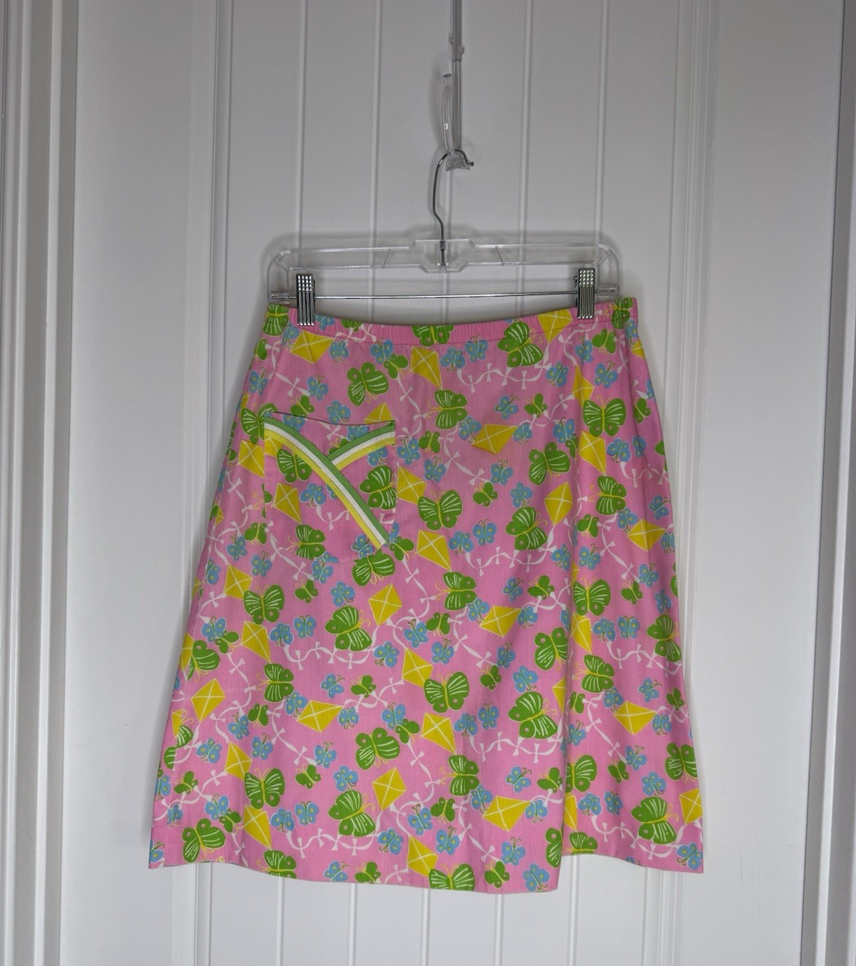 Vintage ” The Lilly” Lilly Pulitzer Butterfly A-Line Skirt 14 EUC