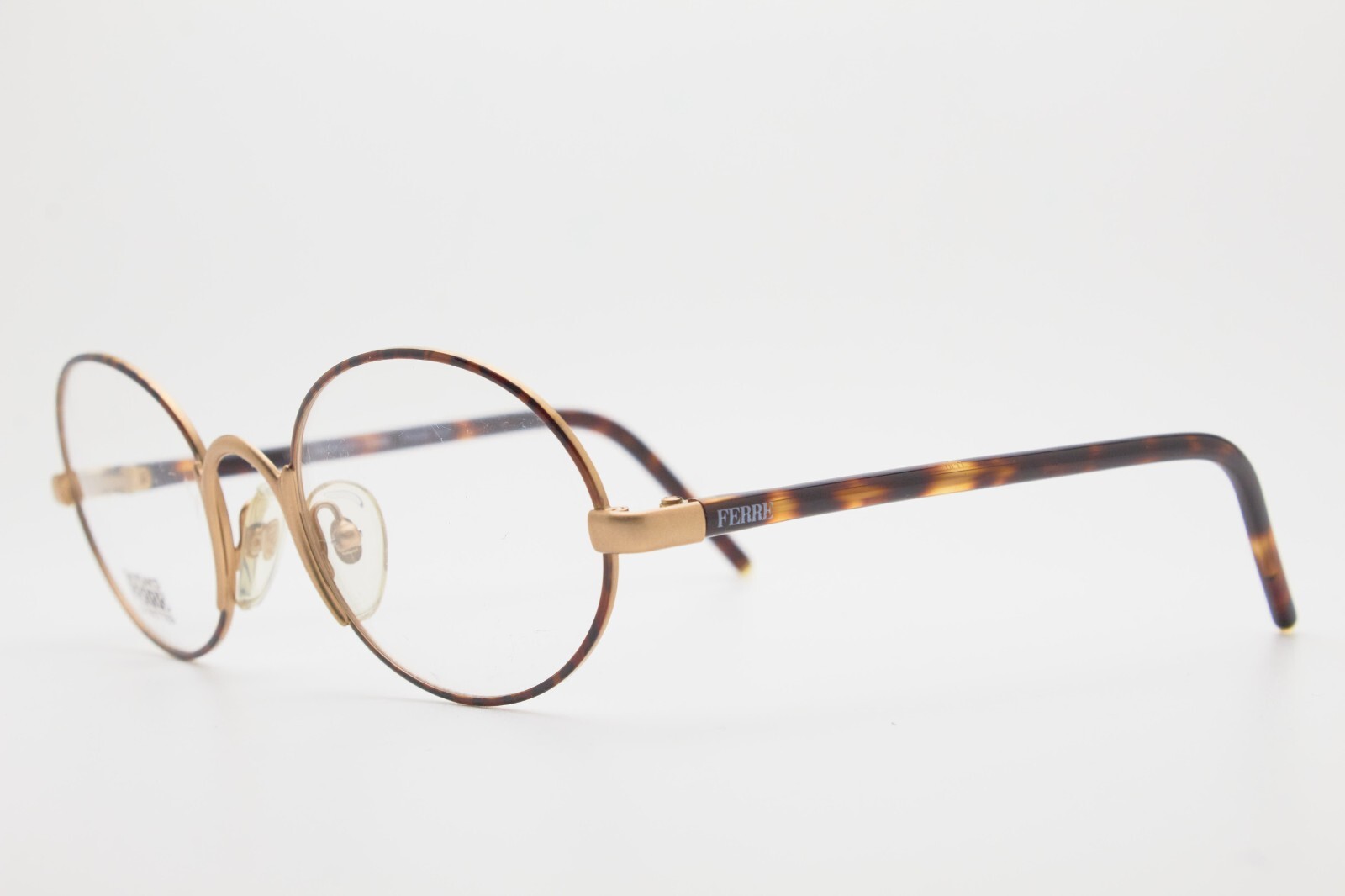 Vintage GIANFRANCO FERRE Slim Metal Oval Eyeglasses 90s | Office Siren Old Money