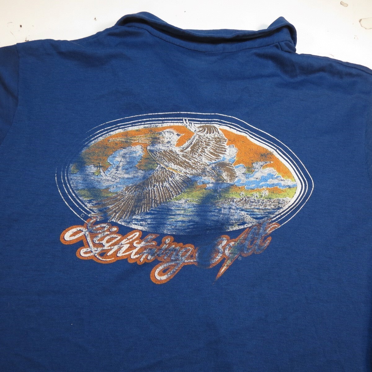 LIGHTNING BOLT Surf Skate VINTAGE 1970s 1980’s POLO SHIRT Mens XL California