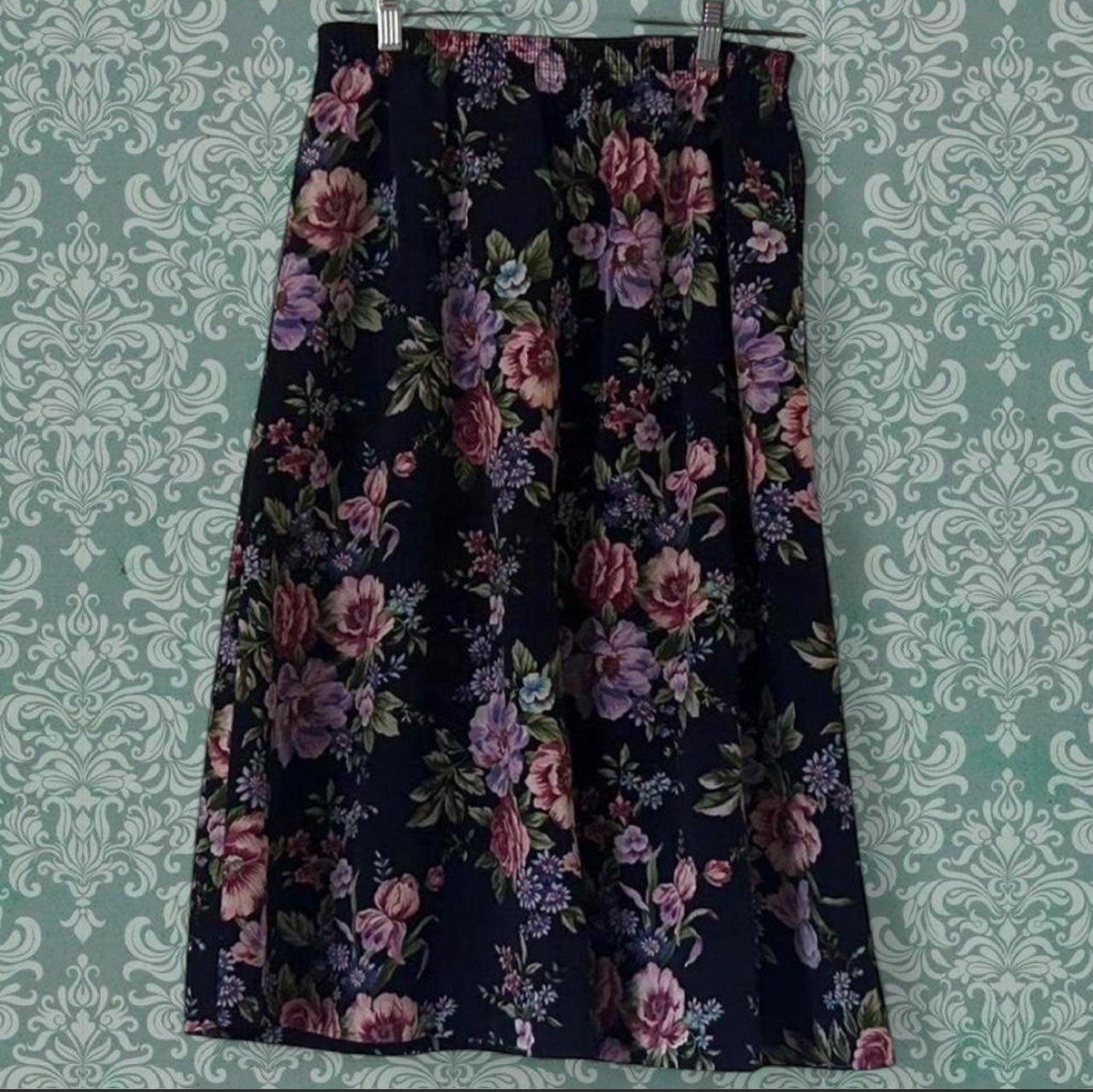mori Cottage Vtg Indie Boho L Skirt Floral Fairy prairie fairycore coquette alt
