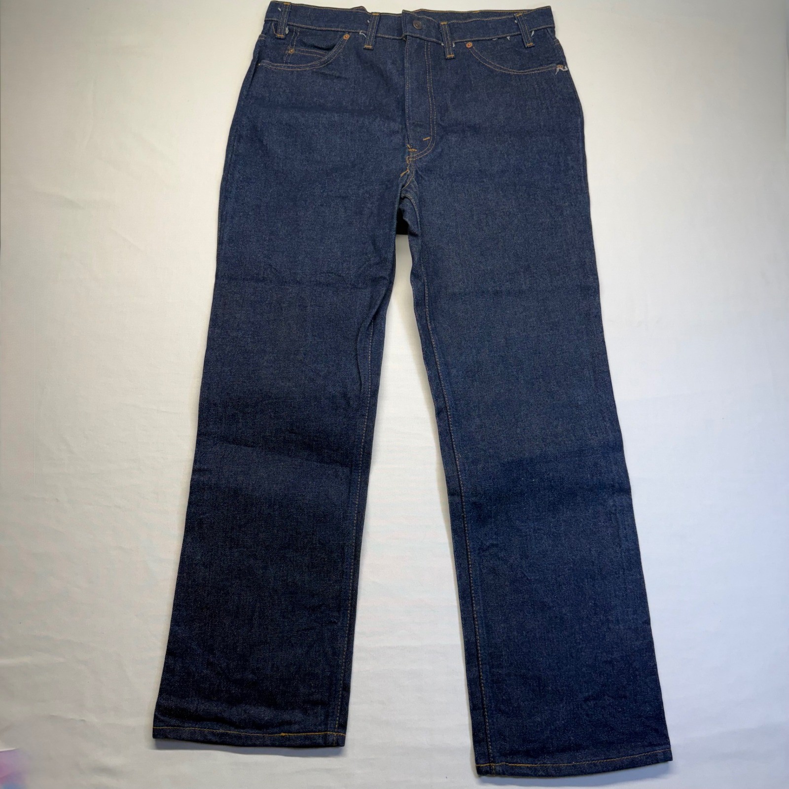 VTG 1983 Levi’s 918-0217 Orange Tab Deadstock Jeans USA Made Raw Denim Husky 36
