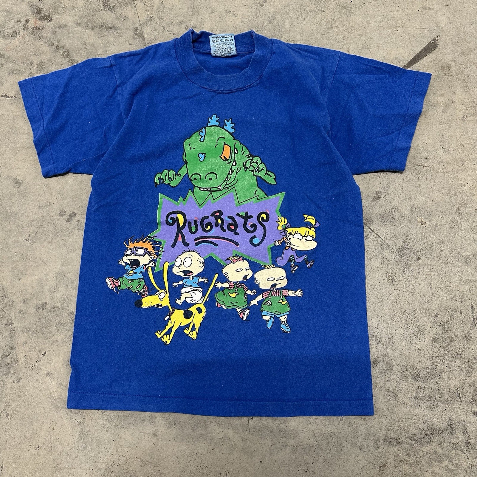 Vintage Rugrats Tee Youth Large Tommy Chucky Reptar Nickelodeon 90s RARE