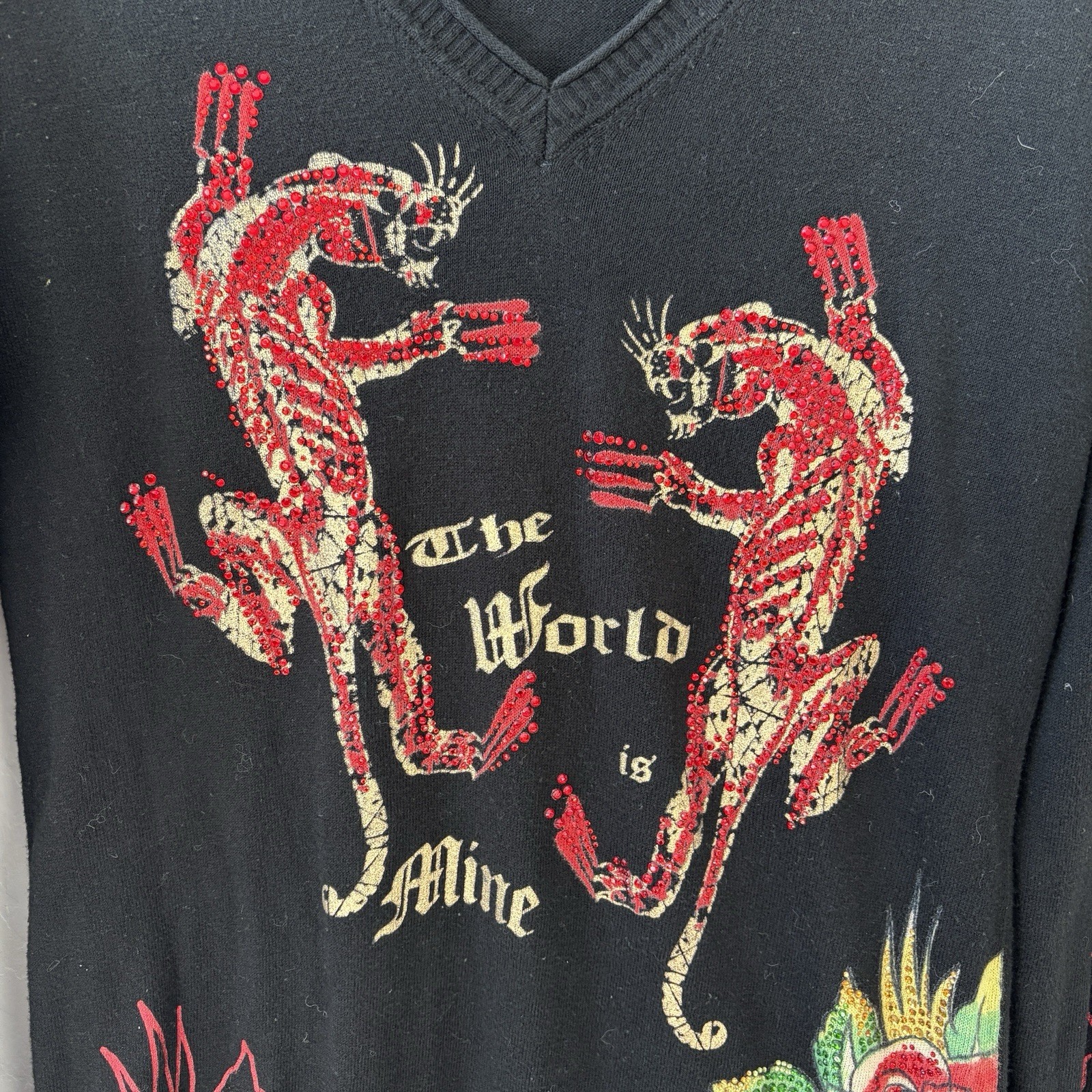 Ed Hardy Y2K Long sleeve Sweater By Christian Audigier