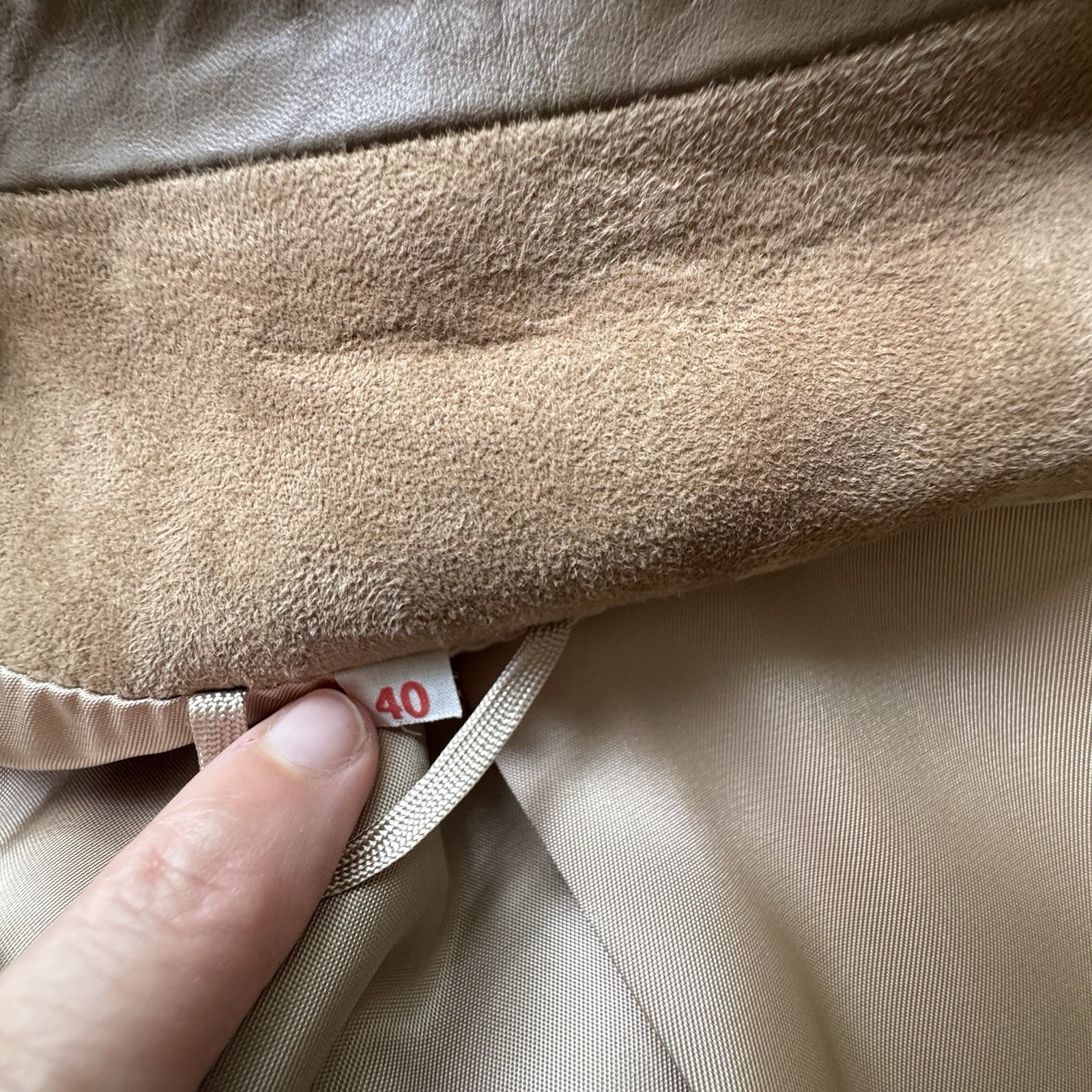 Vintage 80s 90s Skin Things Tan Suede Blazer Jacket Womens 10