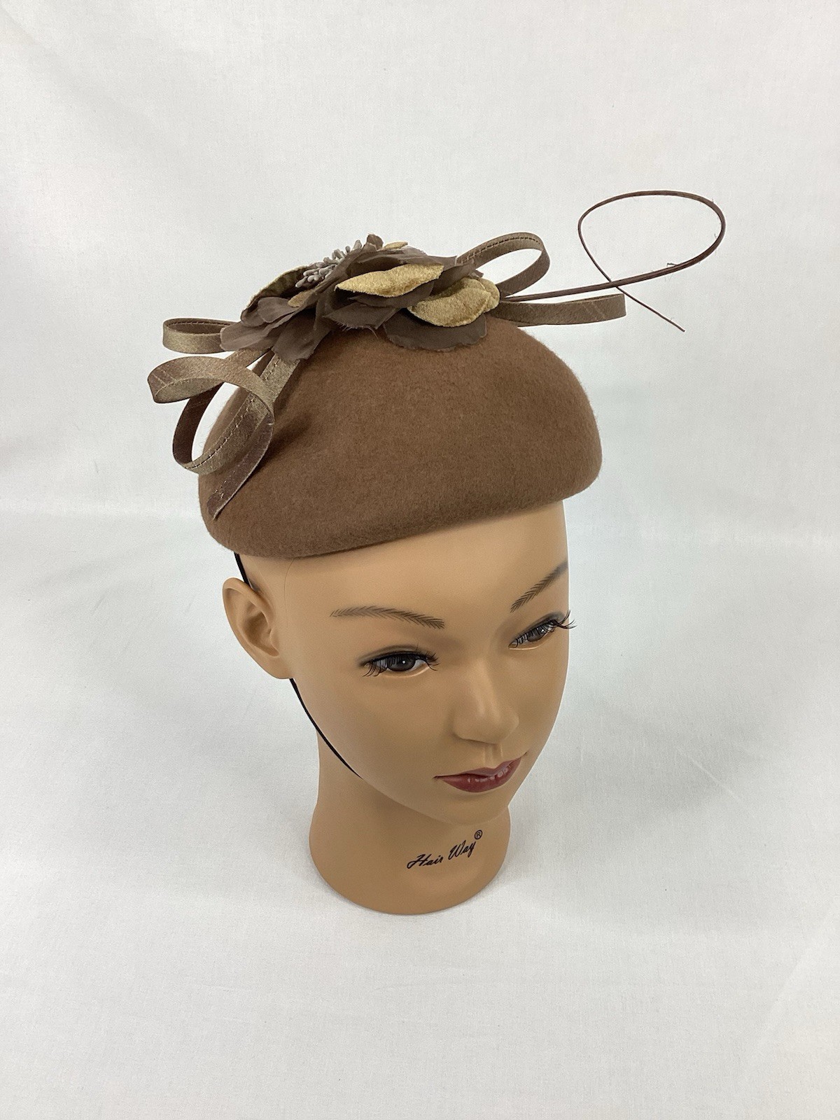 Fascinator Hat Women’s 1960s Style w/ Chin Strap by Josette One Size NWT