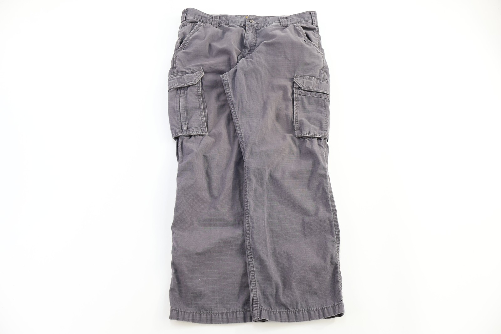 Carhartt Logo Patch Grey Relaxed Fit Pants