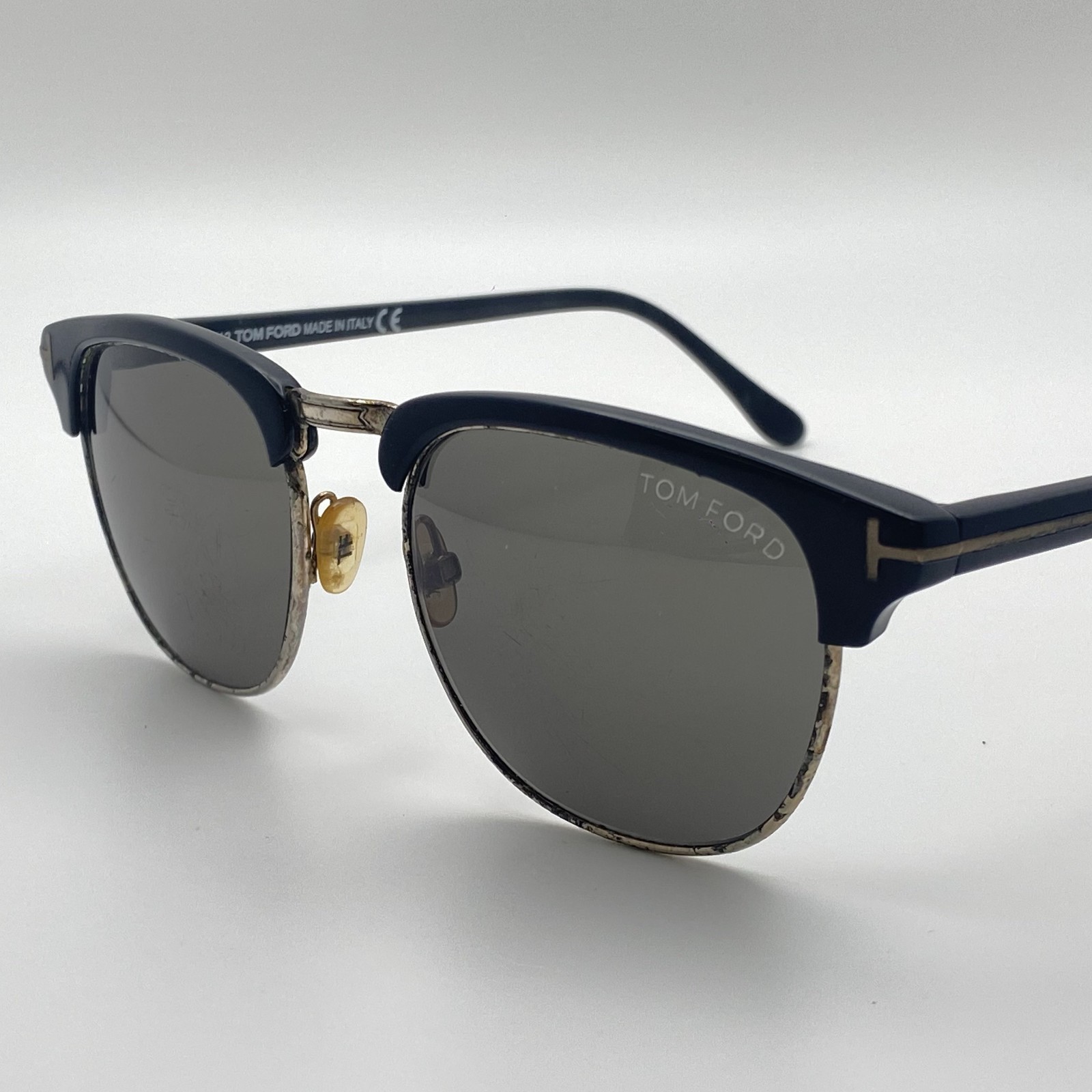 TOP SUNGLASSES TOM FORD TF248 HENRY VINTAGE FASHION ROUND BROWLINE GLASSES RARE