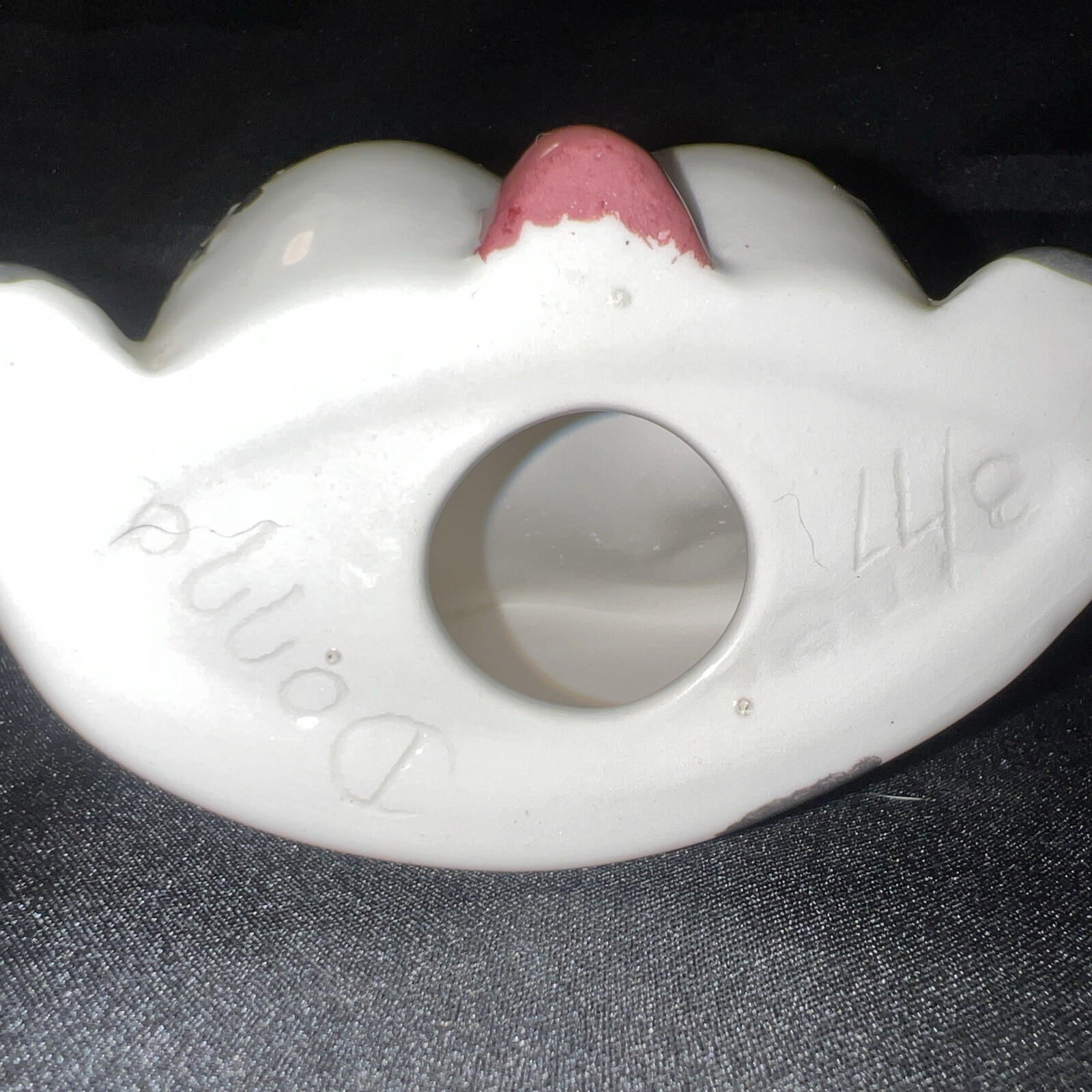 Vintage Arnel Ceramic Dog Face Eyeglasses Holder Stand Sleepy Eyes
