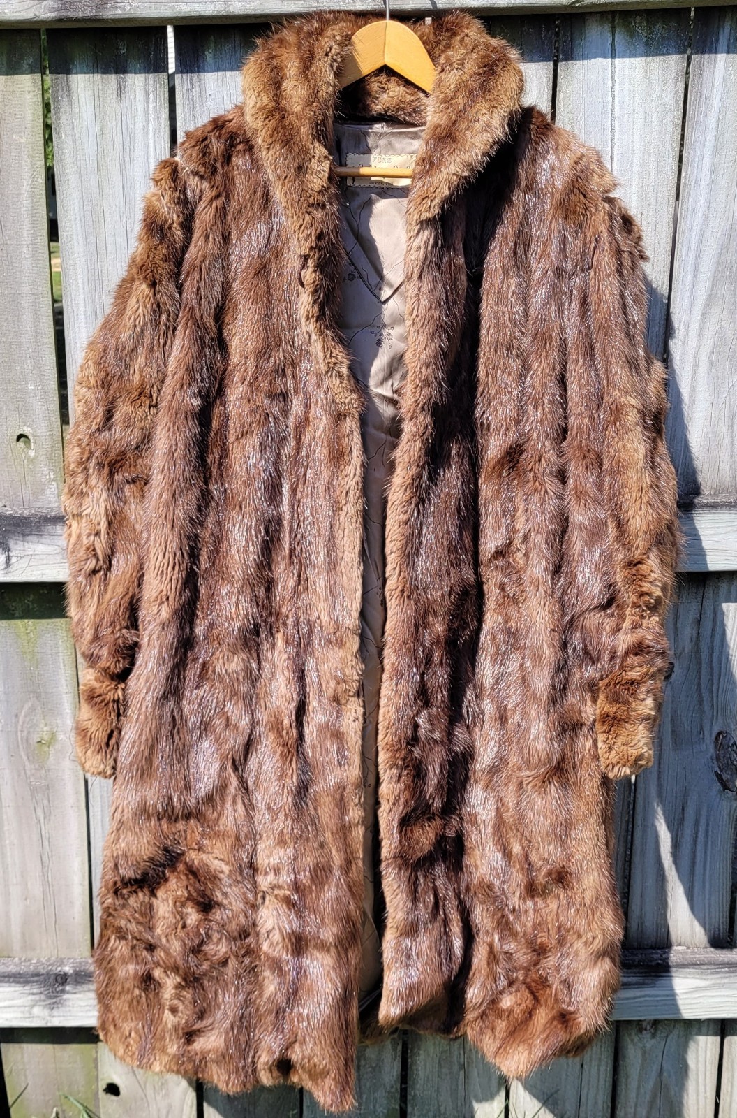 Vintage Mink Fur Coat, John F. Marhoul, Full Length, for Parts or Crafts