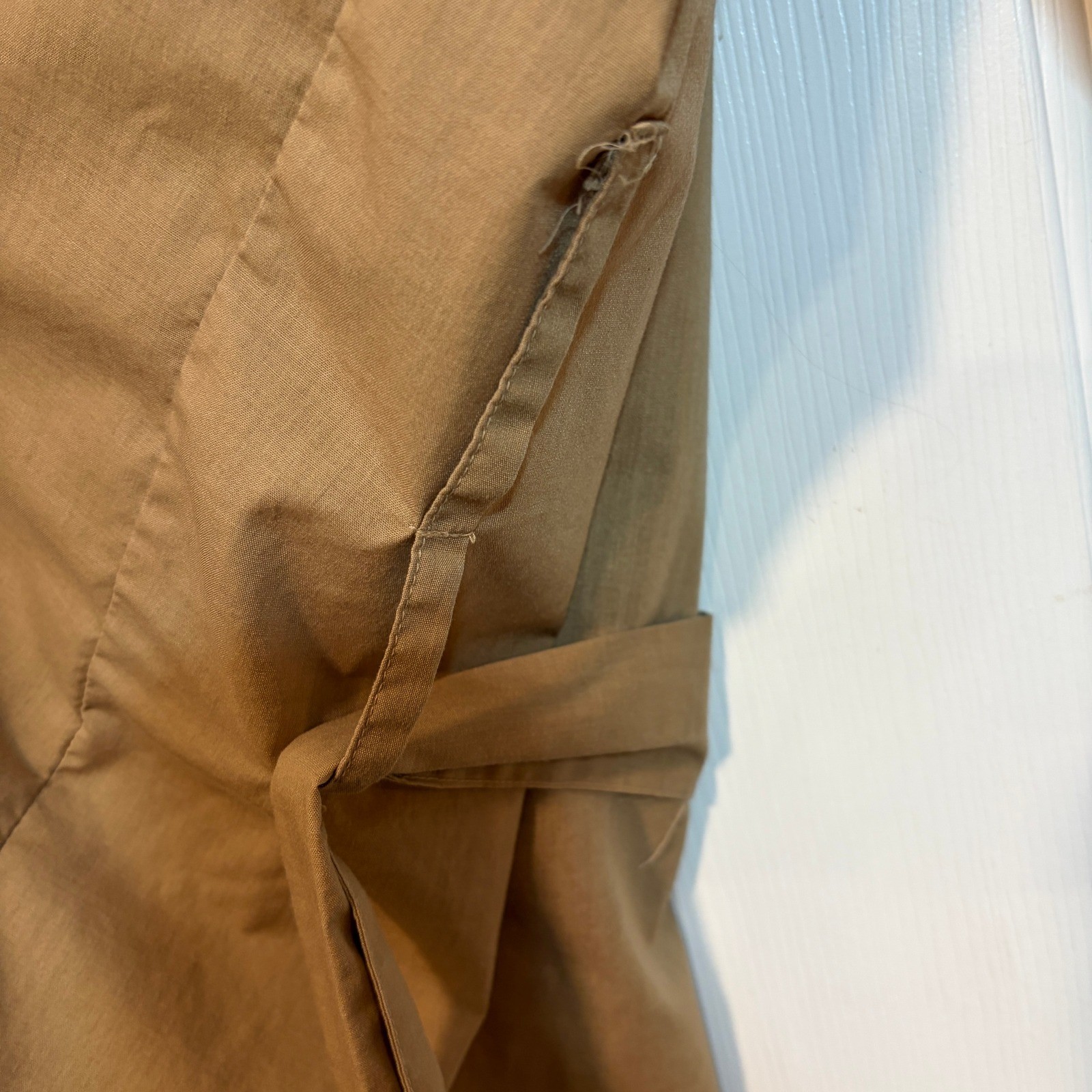After Hours by Diplomat Vintage 80s Tan Brown Mena Robe L XL Lightweight Cotton