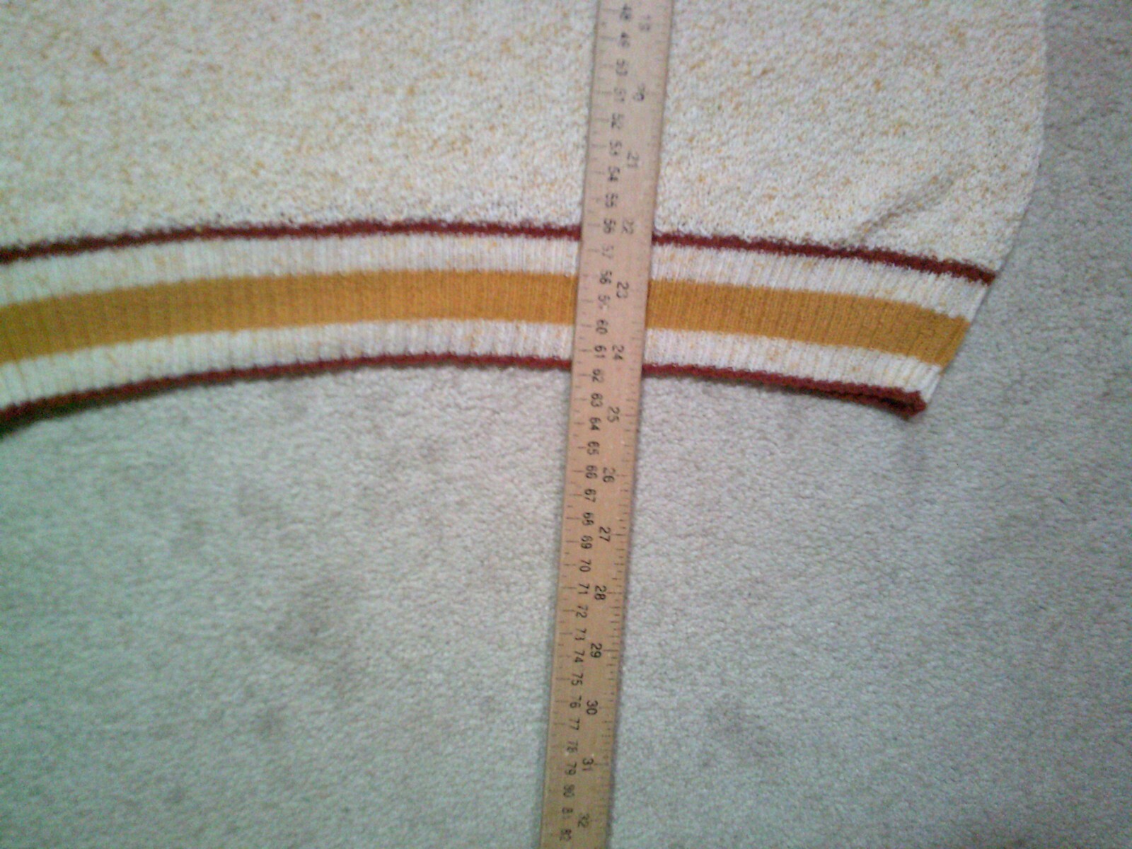 VTG 60s Sears Sweater Shirt Mens Medium Beige Silk Blend Kings Road Shops