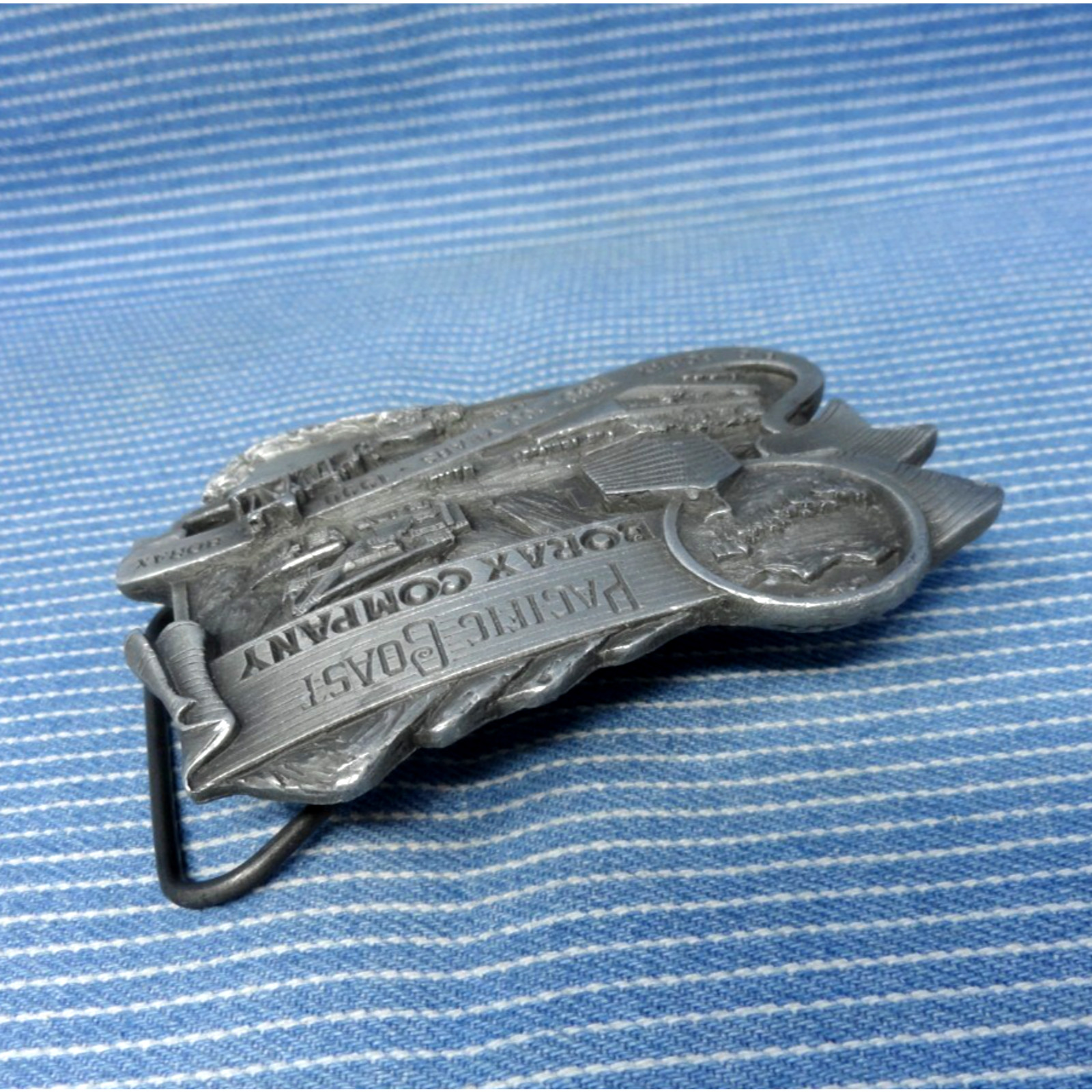 Pacific Coast Borax Company 100 Yrs LE Commemorative Belt Buckle Vtg 1990.CPA519