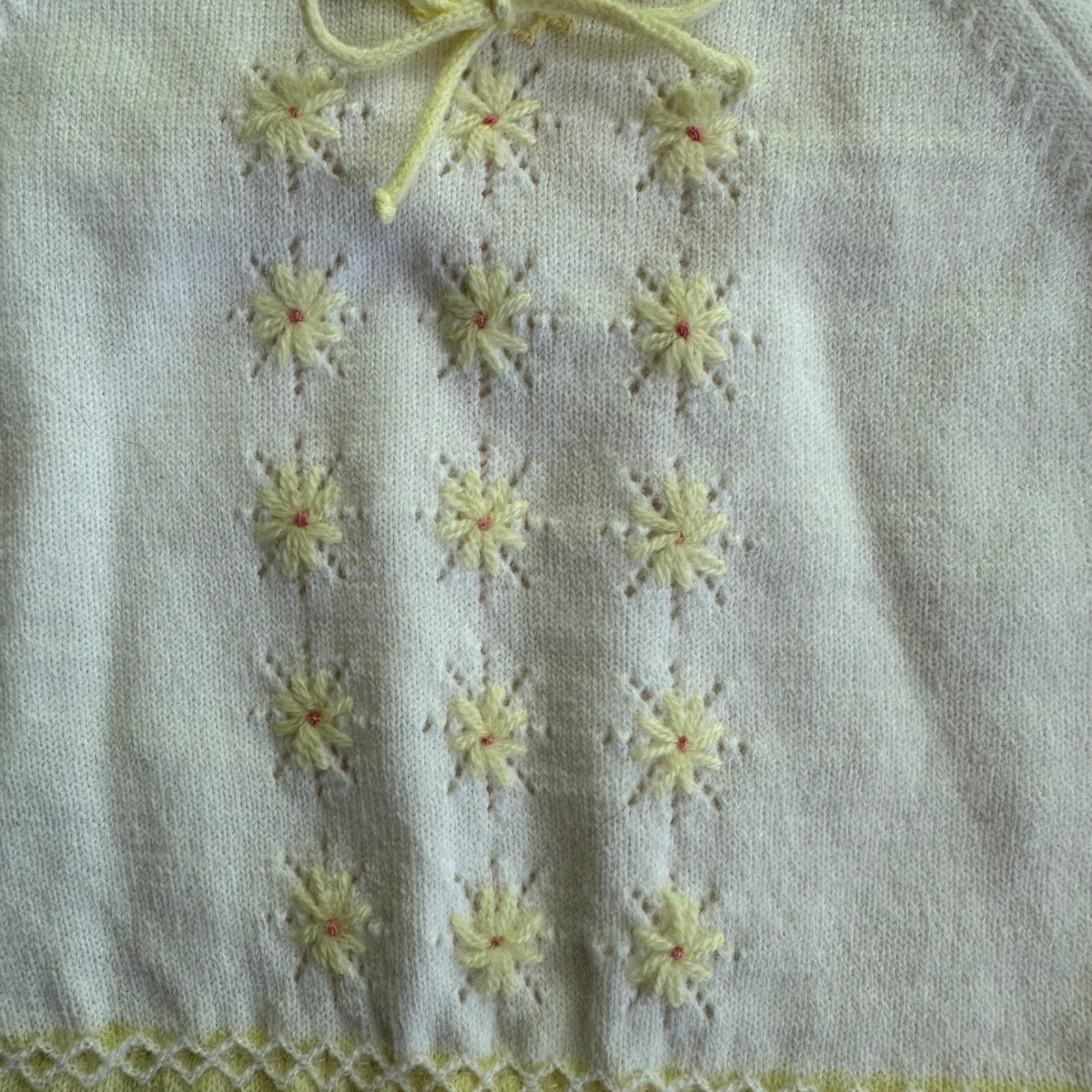 Renzo Vintage Cottagecore Unisex Romper Made in Italy Yellow Embroidered Size S
