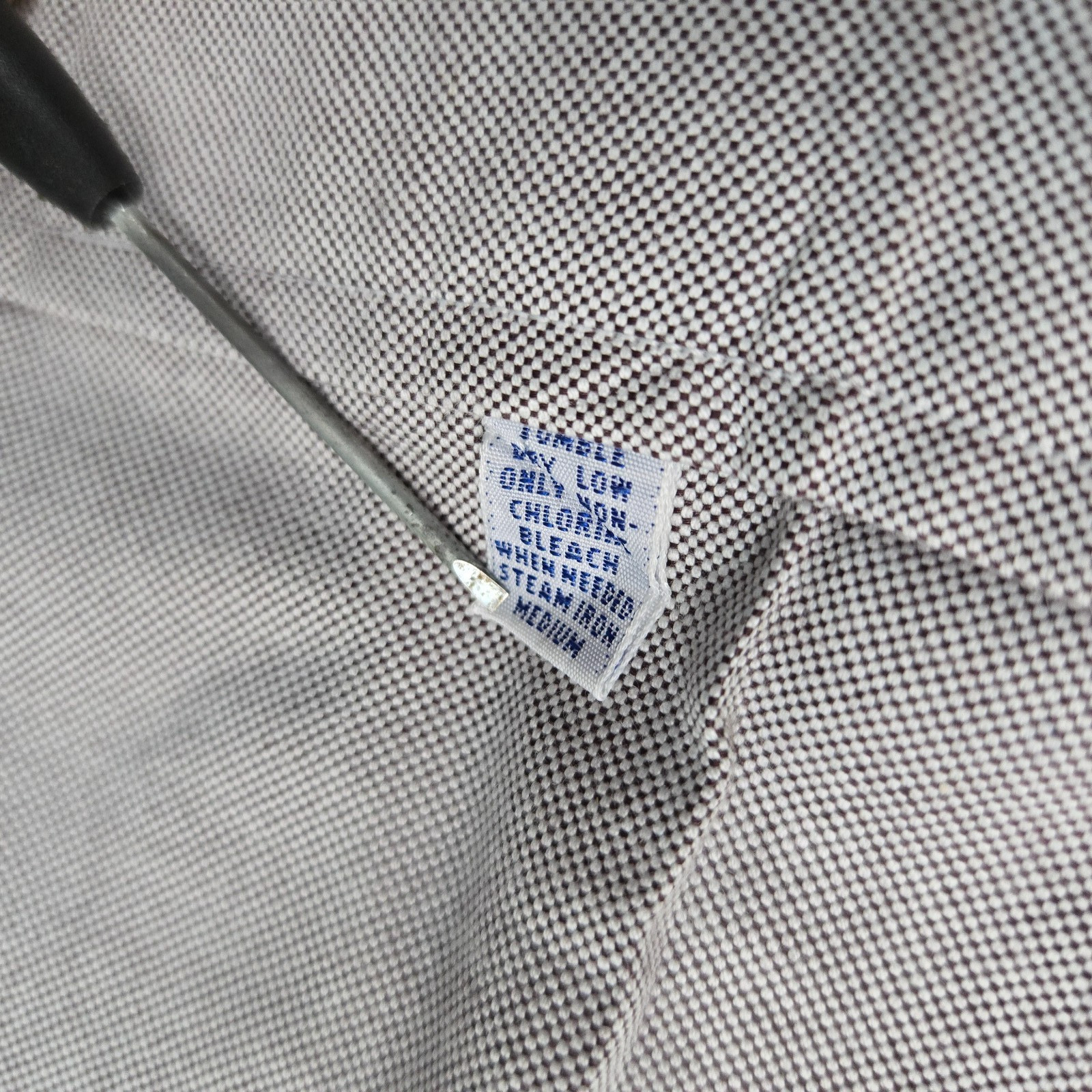 VTG POLO RALPH LAUREN Sz Medium Relaxed Thick Cotton Work Shirt Pockets Mens