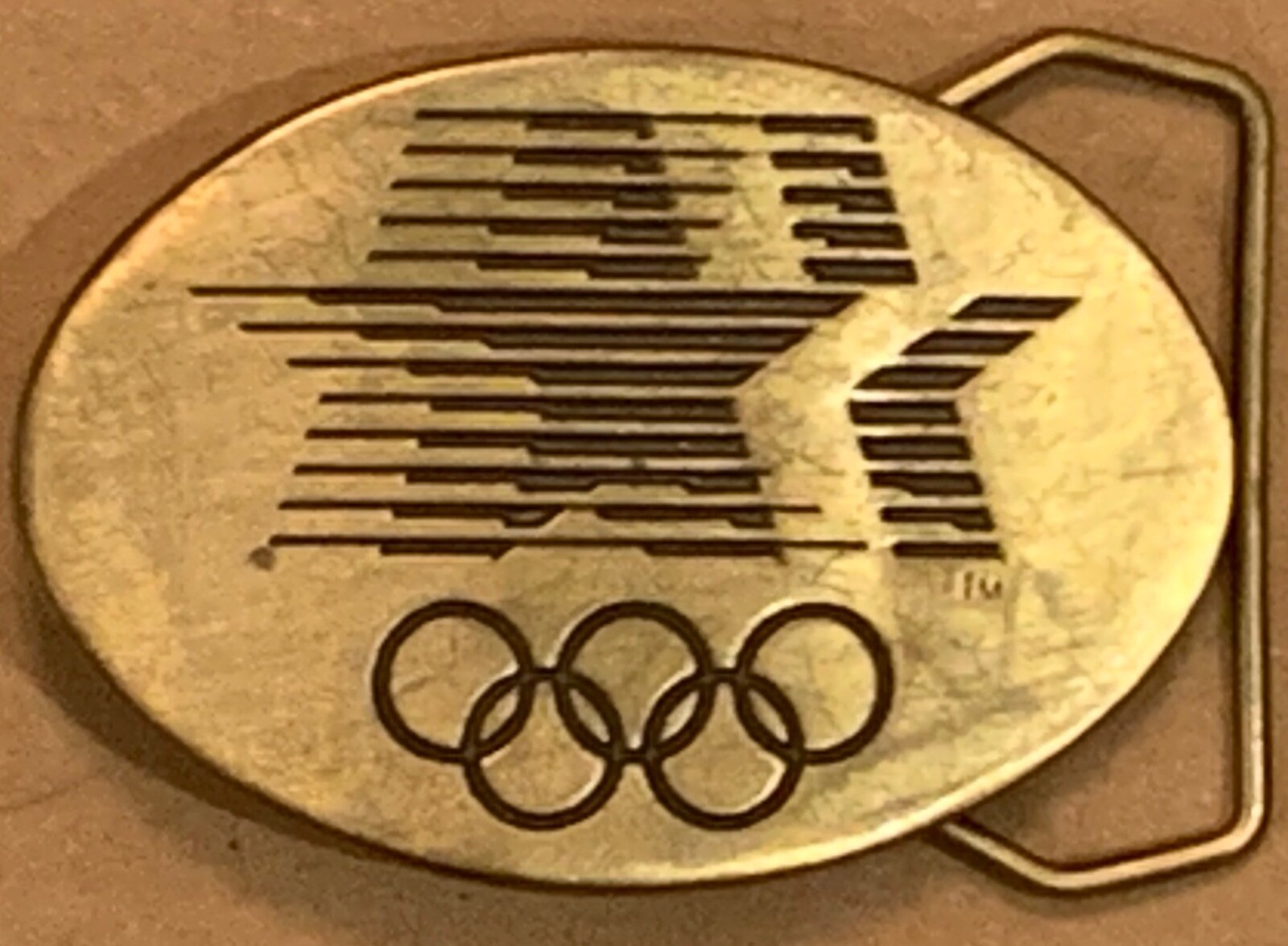 USA 1984 OLYMPICS Sanchez Internationa Denver BELT BUCKLE Summer in Los Angeles