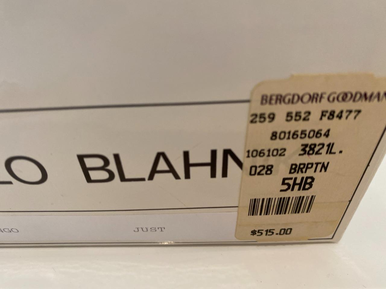 Manolo Blahnik Vtg Shoes Leopard Pony Congo Ballet Flat 5-1/2 Bergdorf $515 Box