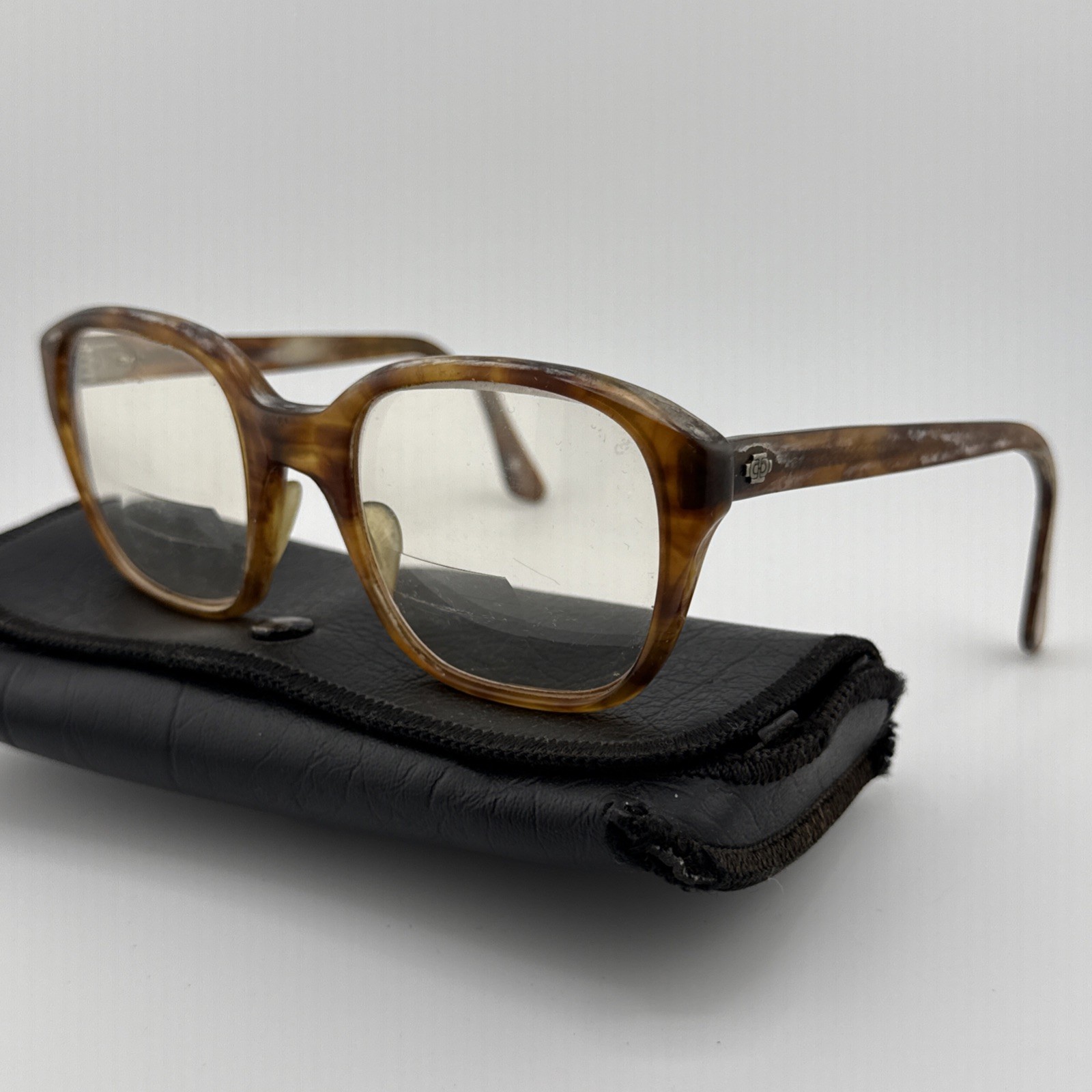 Titmus Vintage Two Tone Z87 1960s Era Eyeglasses Frame Tortoise Retro Original