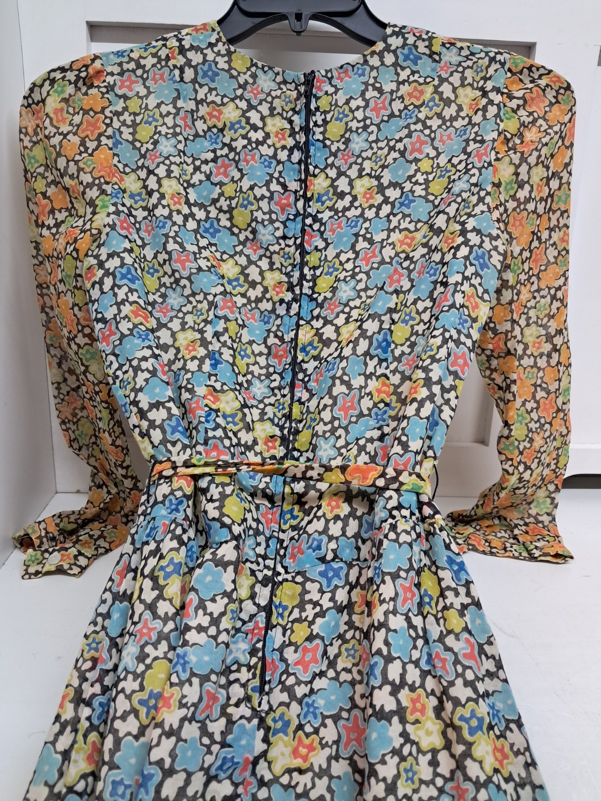 Vintage John Meyer Of Norwich Lined longsleeve Maxi Dress Size 12