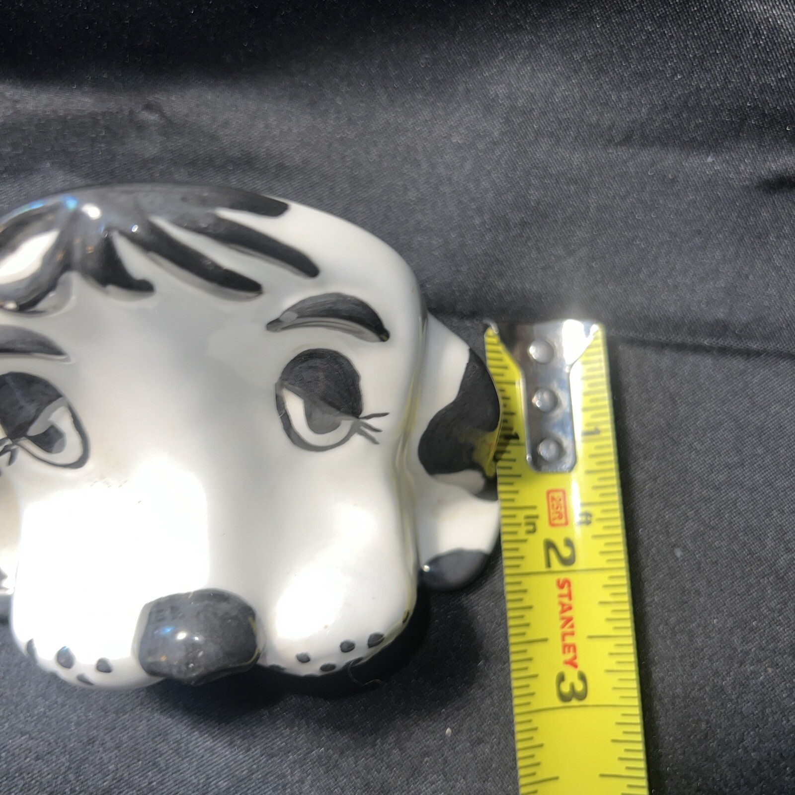 Vintage Arnel Ceramic Dog Face Eyeglasses Holder Stand Sleepy Eyes
