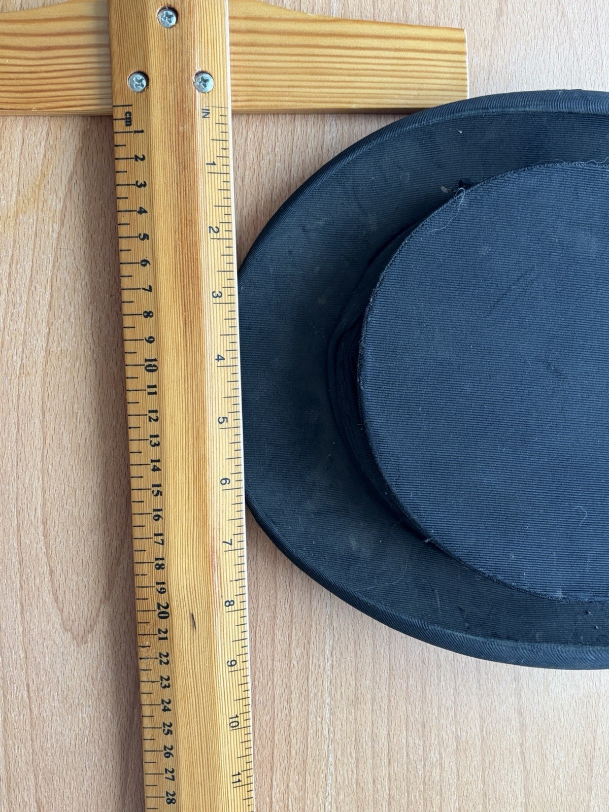 1900’s Antique Vintage Ribbed Silk French Collapsible Opera Top Hat
