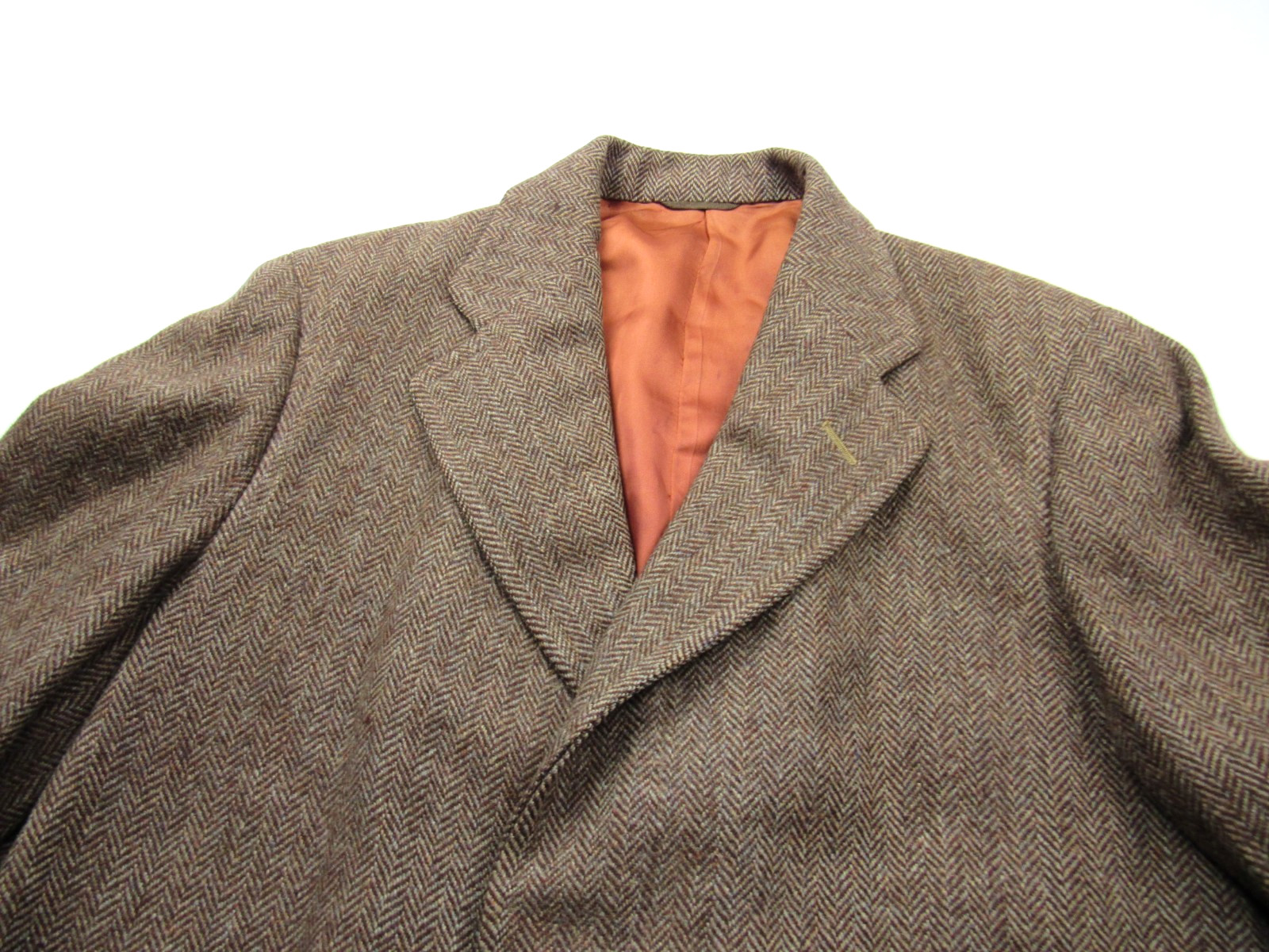 Vtg 1930’s 40’s Genuine Tyrolean Tweed Wool Overcoat Coat Hollywood Gangster