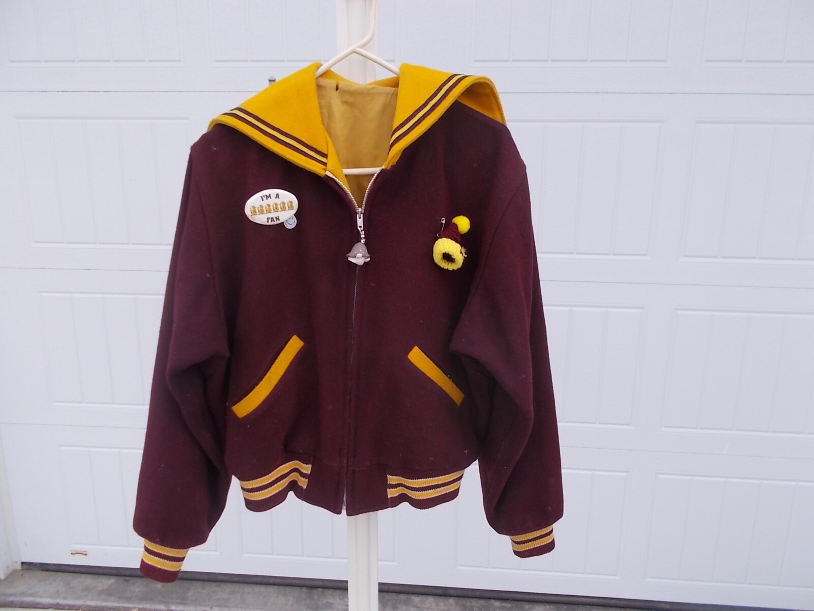 Vintage Aberdeen So Dak Northern University Butwin Athletic Lettermans Jacket M