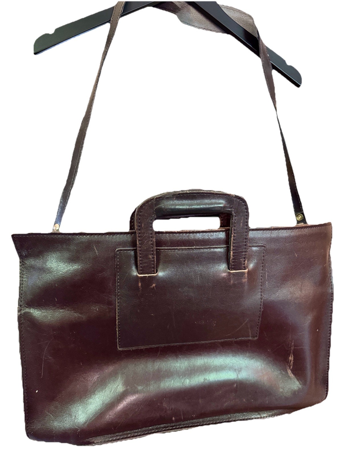 Georgetown Leather Brown Vintage Messenger Bag Laptop Bag,Briefcase, Portfolio