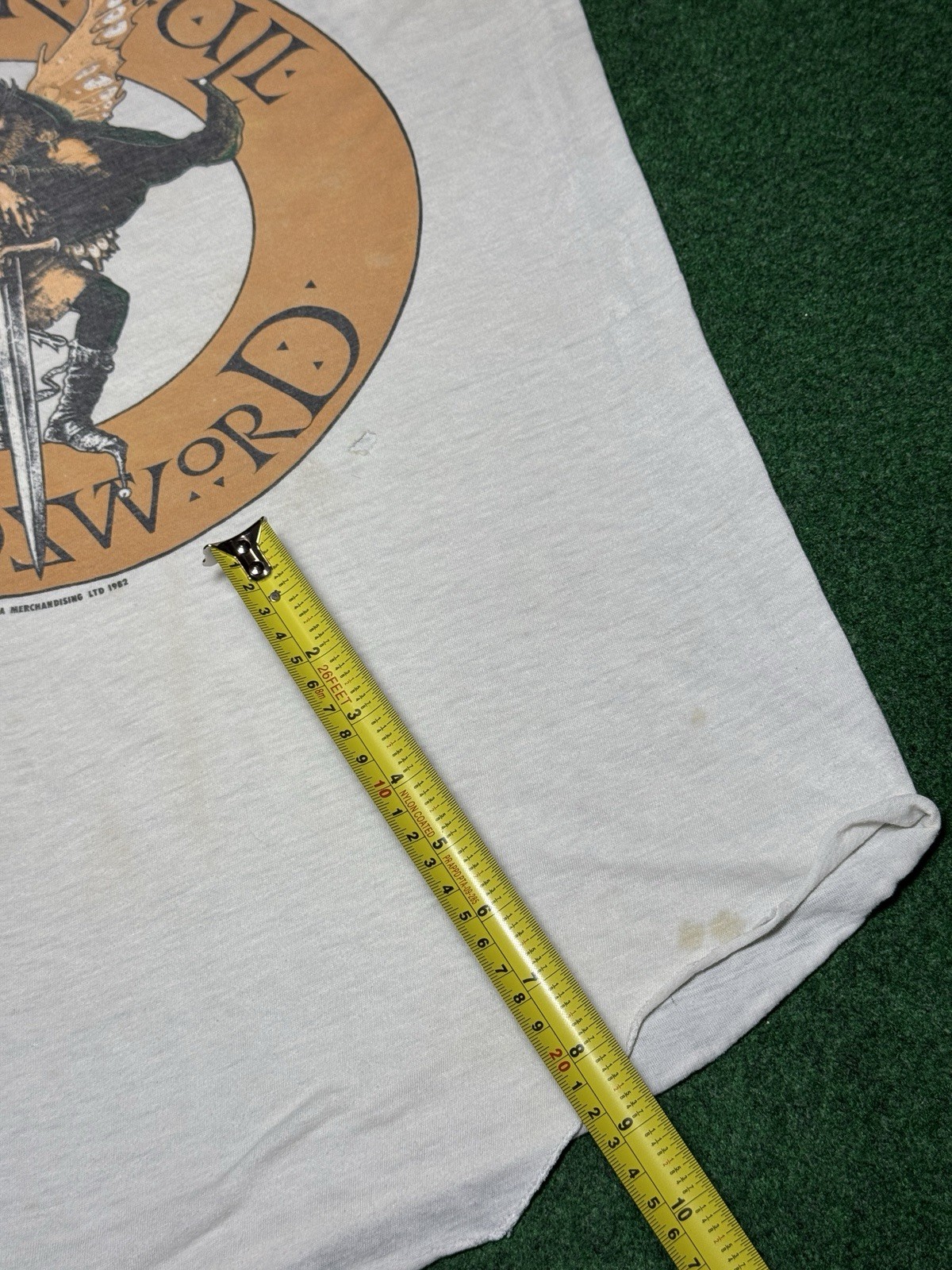 Jethro Tull 80s Raglan Concert Shirt 19×26 L/XL Vintage Broadsword Tour Band