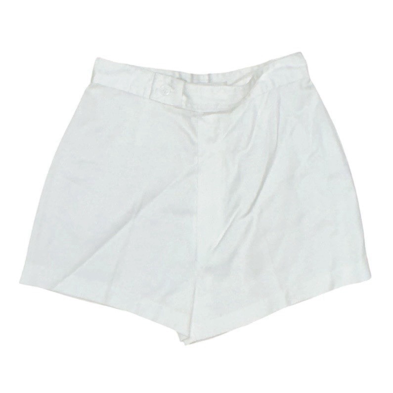 Vintage 70s Shorts Hot Pants White Summer Picnic Beach High Waisted Mini Retro