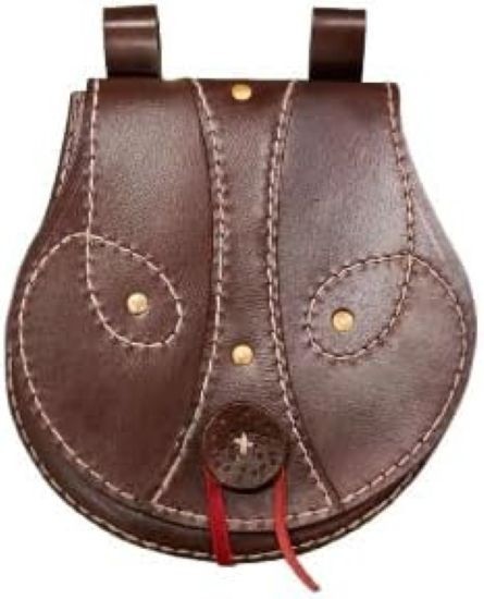 Handcrafted Purely Handmade Medieval Viking Leather Bag – Norse-Style Side Pouch