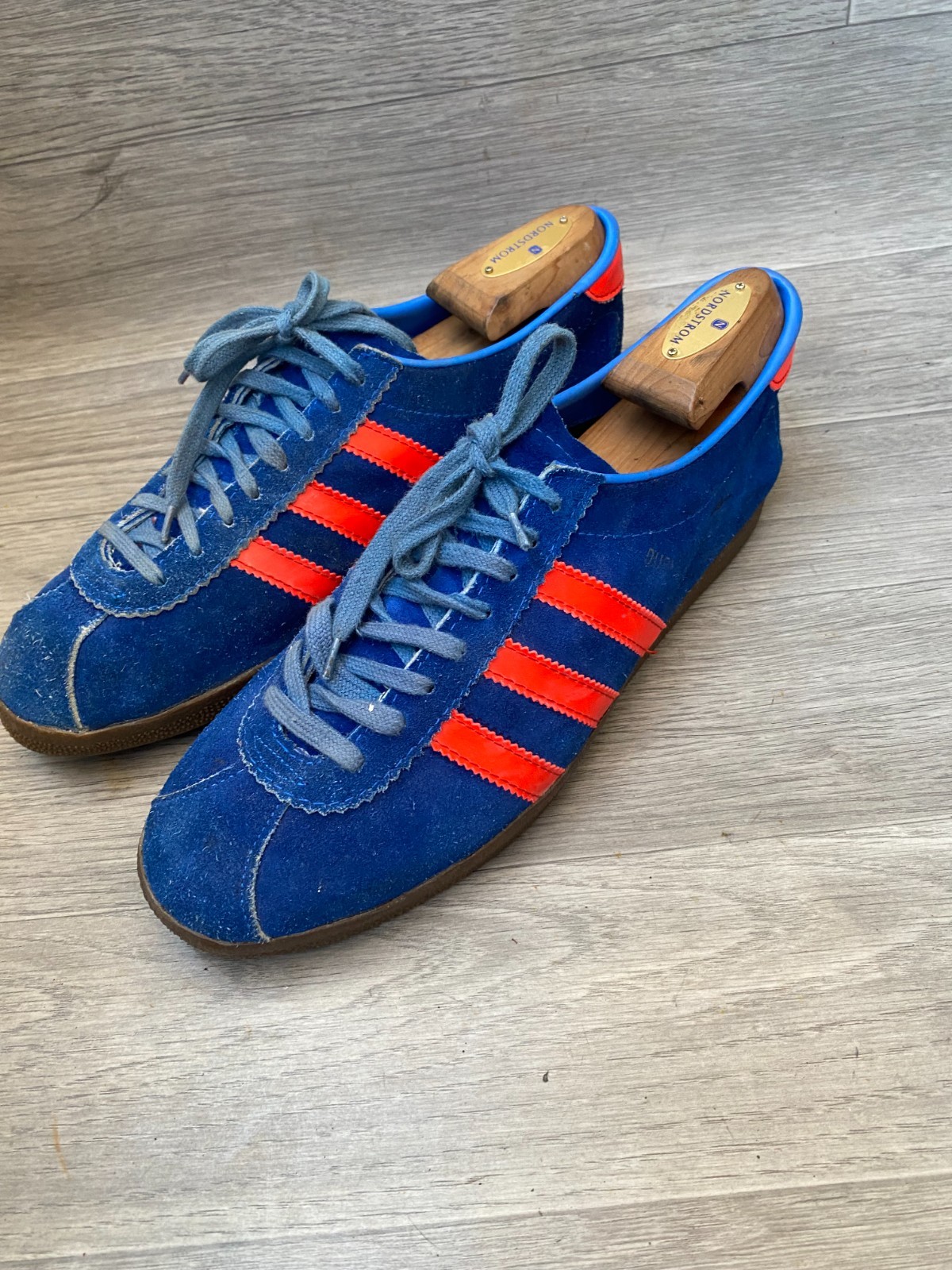 Vintage 80’s adidas dublin suede low-top sneakers , Made in Romania sz8.5