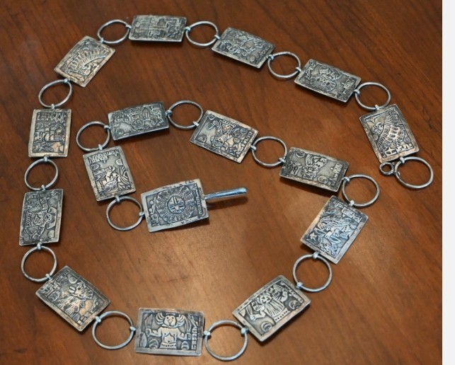 Floyd & Lloyd Becenti Vintage Navajo Sterling Concho belt 42″ or less 173 grams
