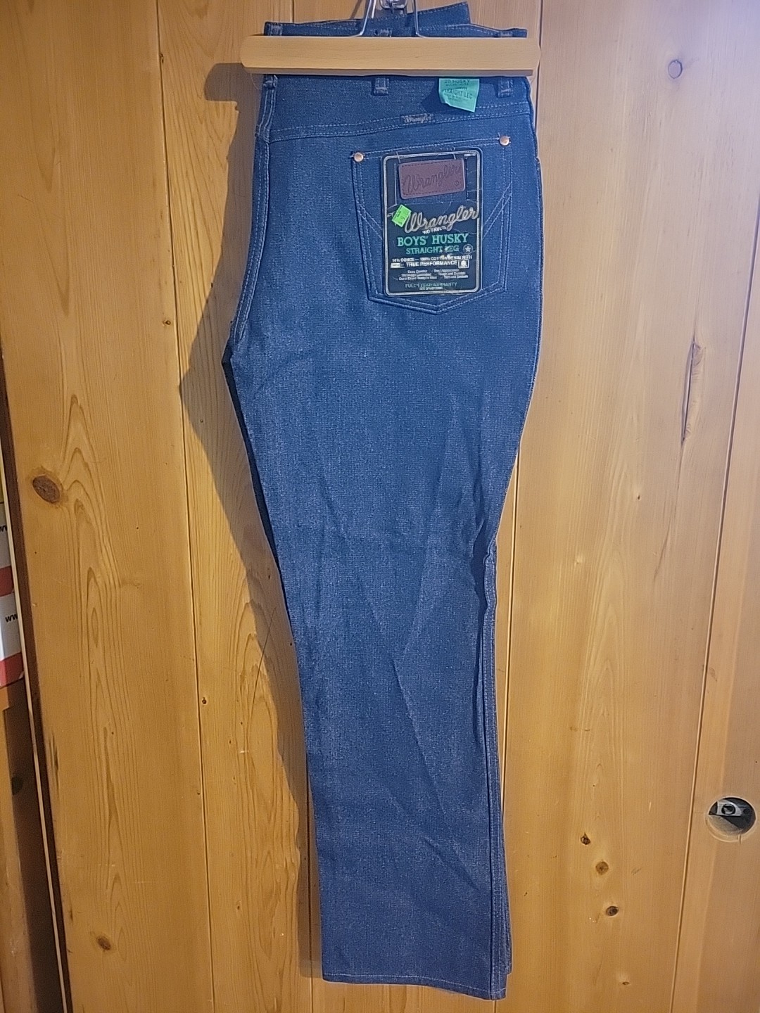 Vintage Deadstock WRANGLER Boys Husky Straight Leg Denim Jeans 36×31