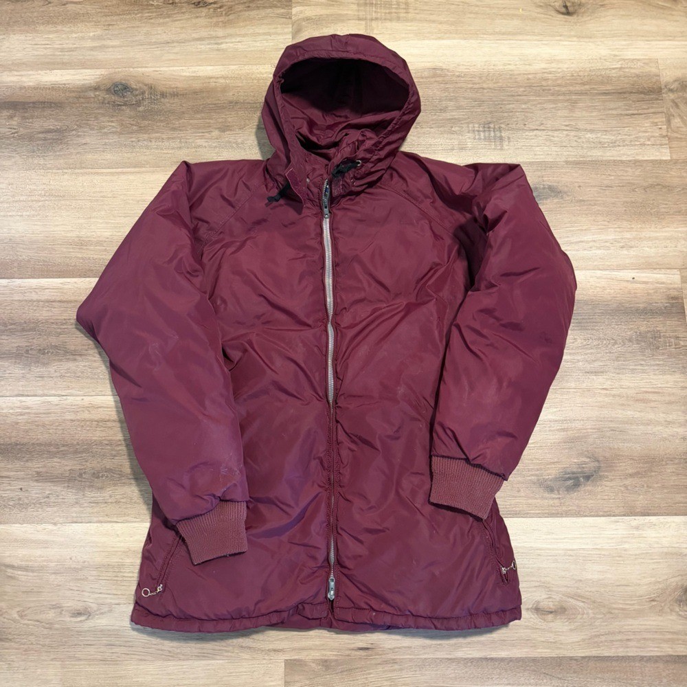 VTG 60s Gerry Boulder Colorado Hooded Puffer Jacket Maroon Men’s Medium – Large
