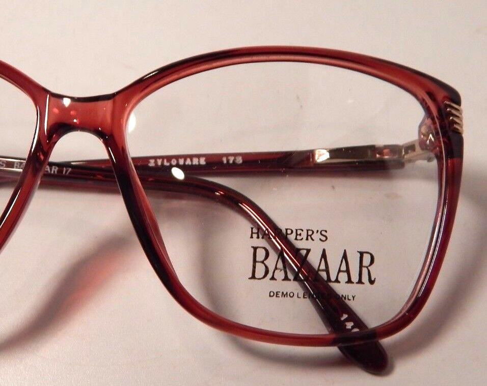 Vintage HARPER’S BAZAAR 17 Wine 55/14 Eyeglass Frame New Old Stock